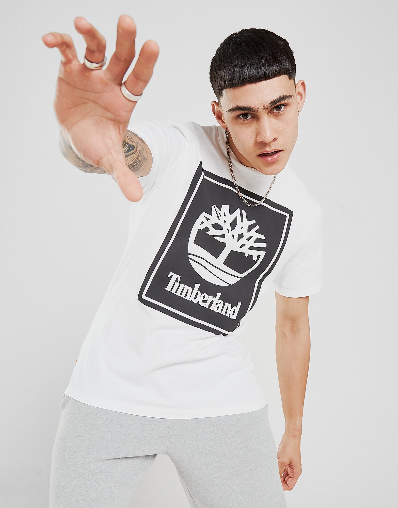 

Timberland Stack Logo T-Shirt - White, White