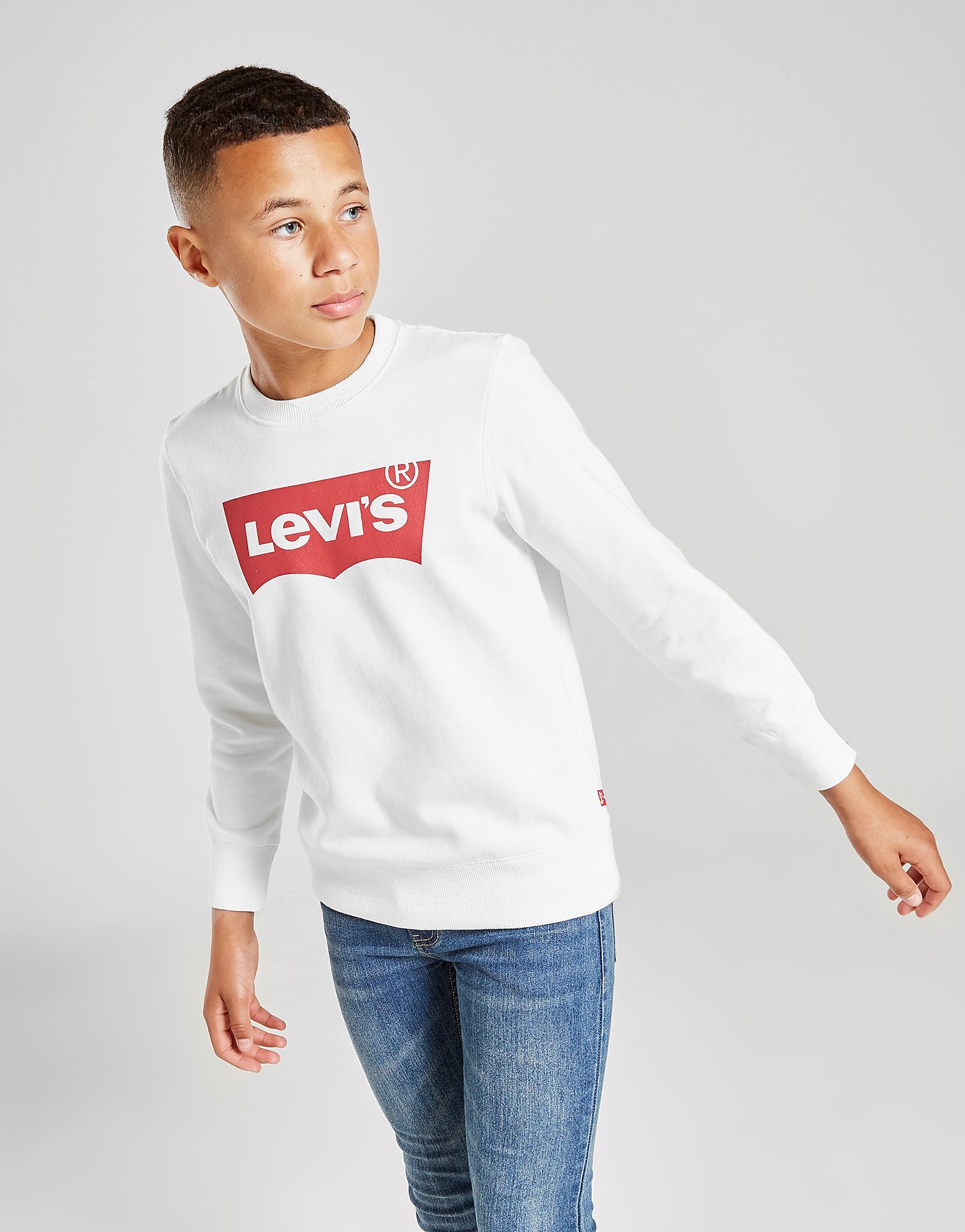 

Levis Batwing Crew Sweatshirt Junior - White - Kids, White