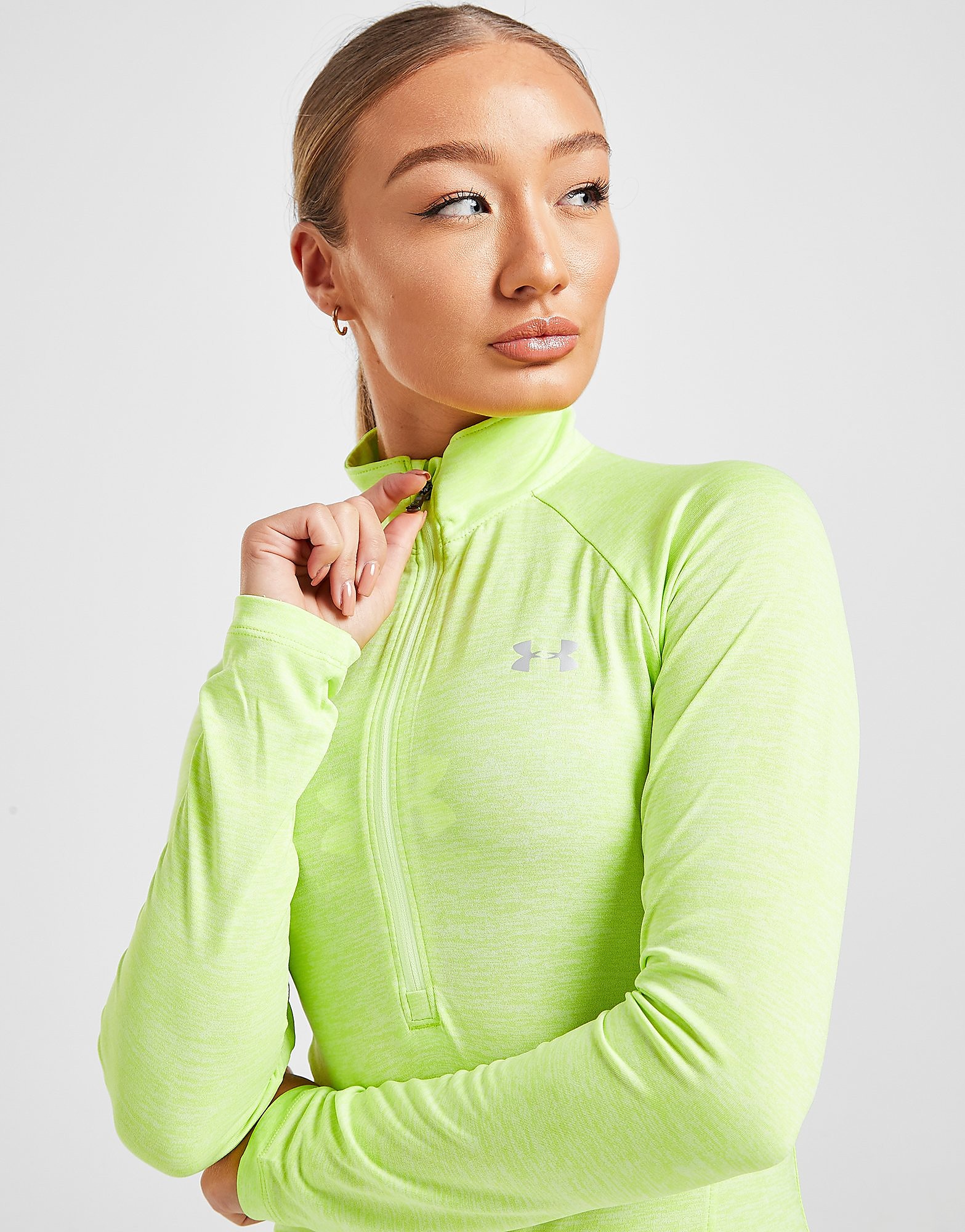 

Under Armour Tech Twist 1/4 Zip Top - Lime Fizz - Womens, Lime Fizz