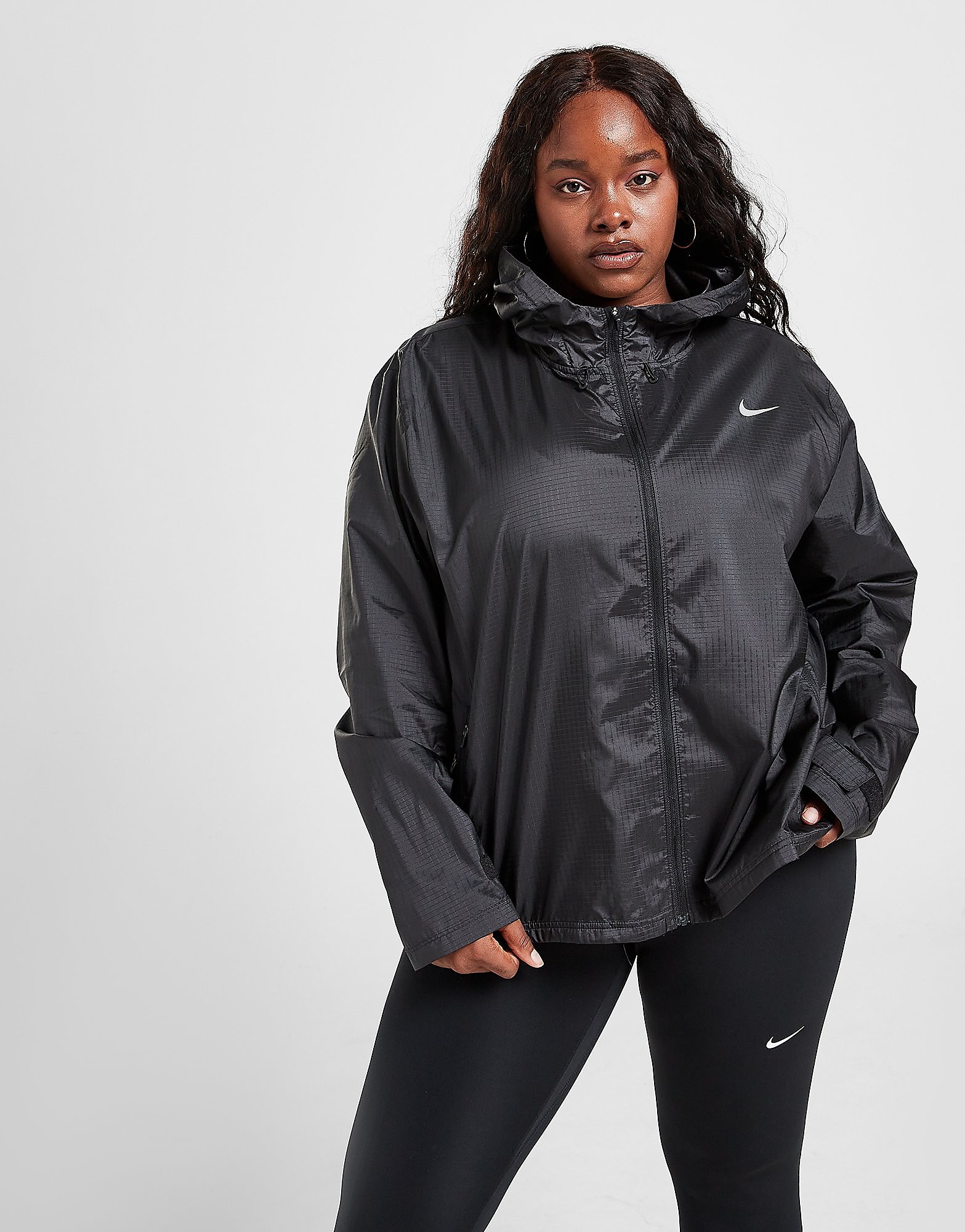 

Nike Essential Plus Size Jacket - Black - Womens, Black