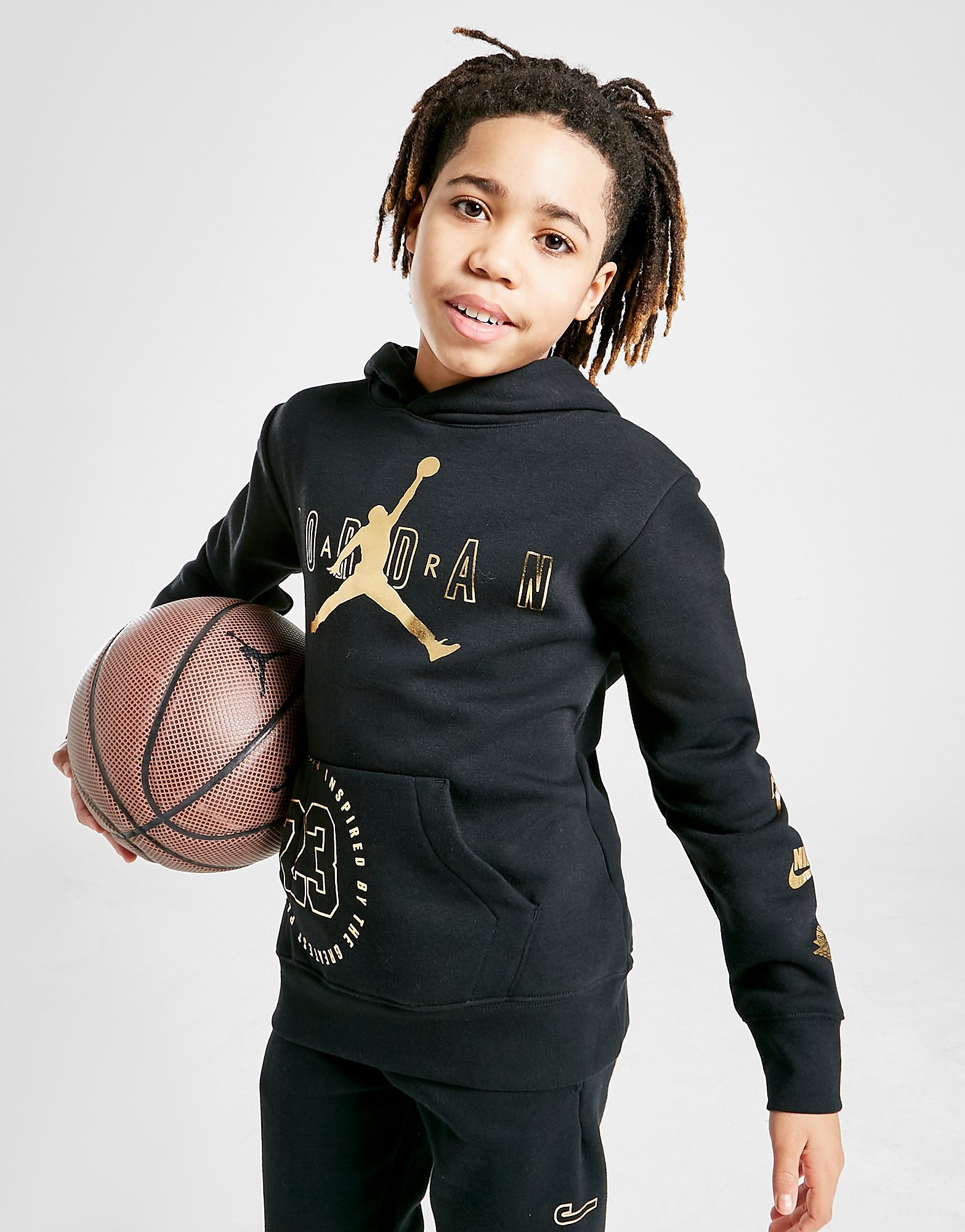 

Jordan Fleece Pullover Hoodie Junior - Black - Kids, Black