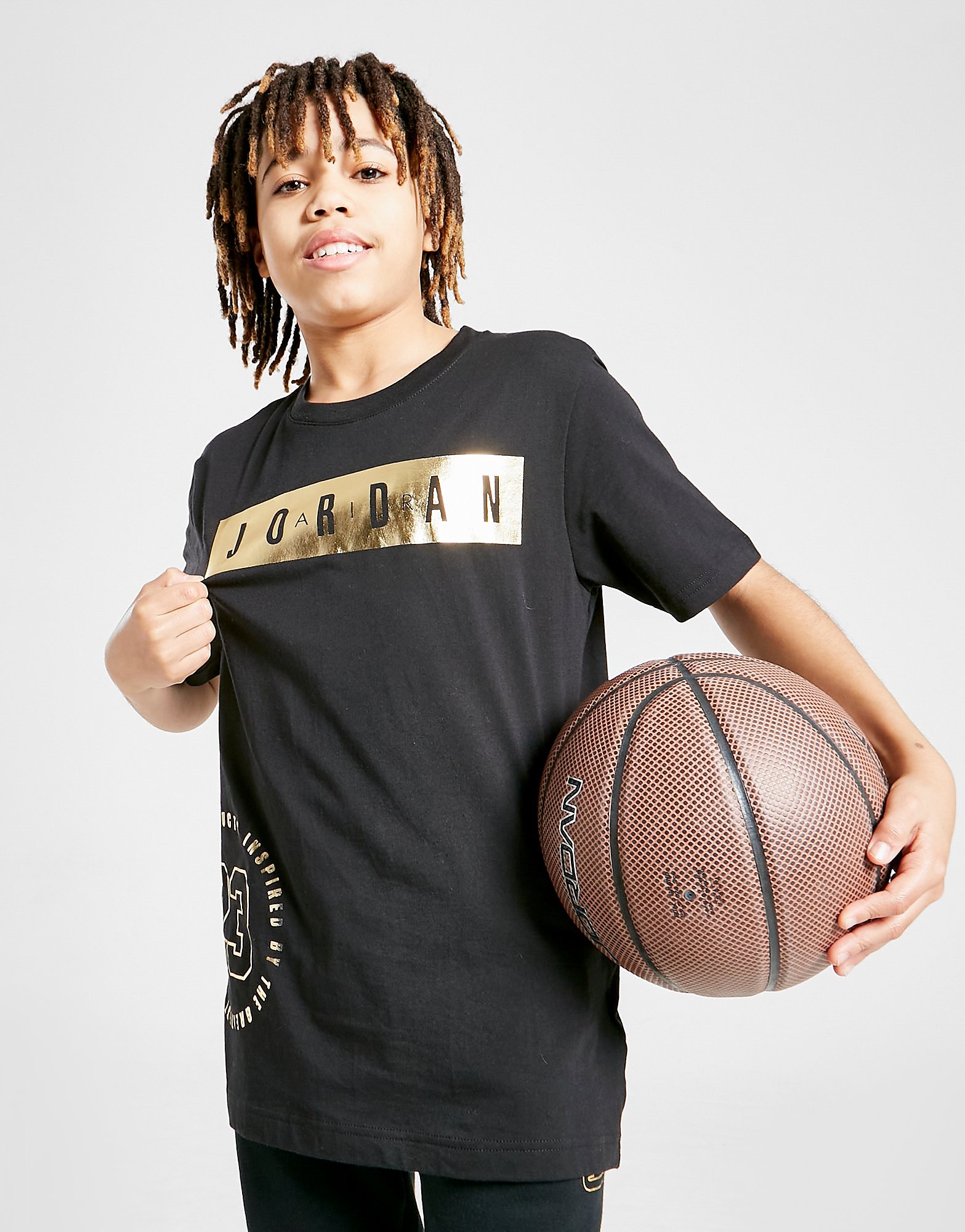 

Jordan Short Sleeve Graphic T-Shirt Junior - Black - Kids, Black