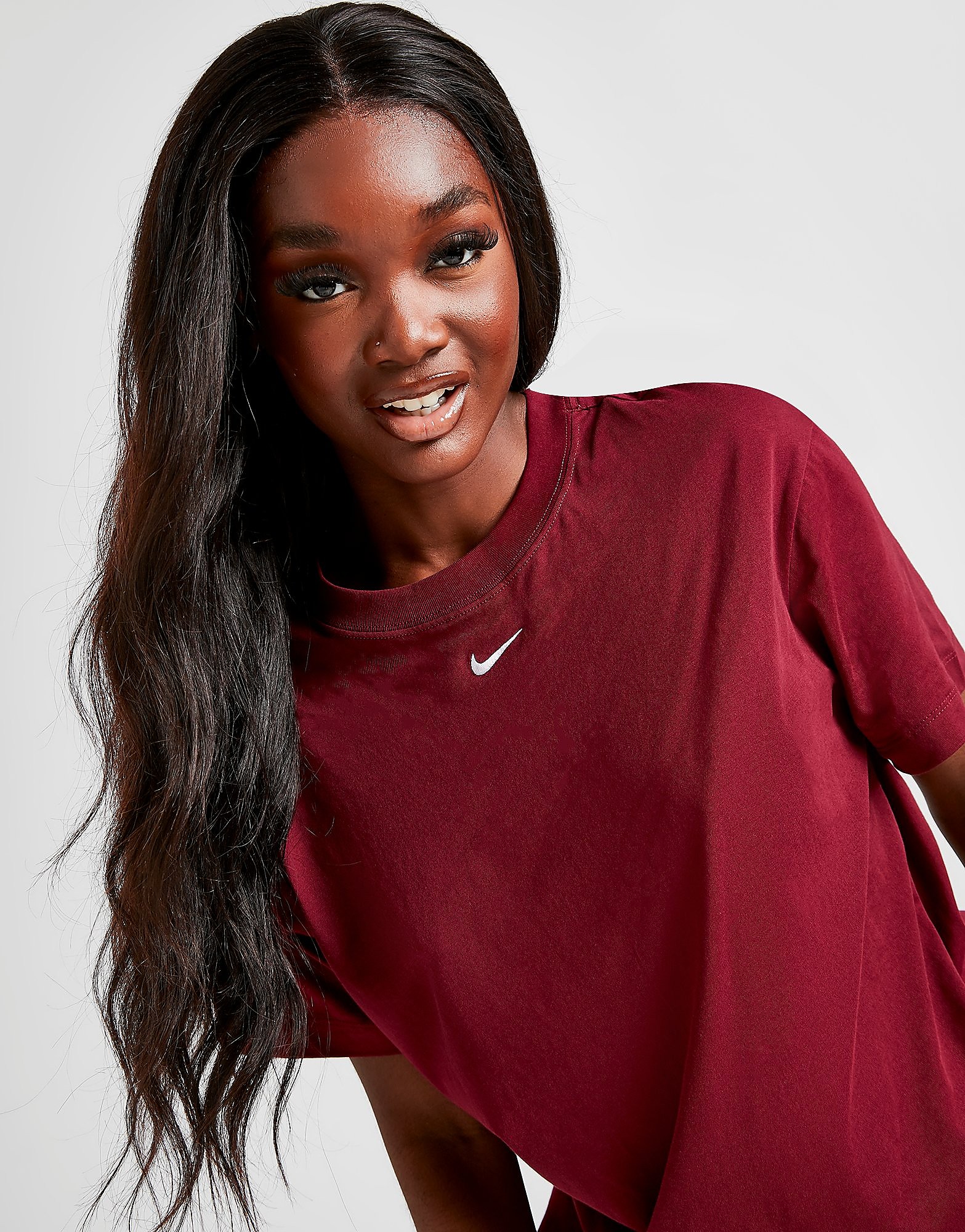 

Nike Sportswear Essential Oversized T-Shirt Women's - Only at JD - Red, Red