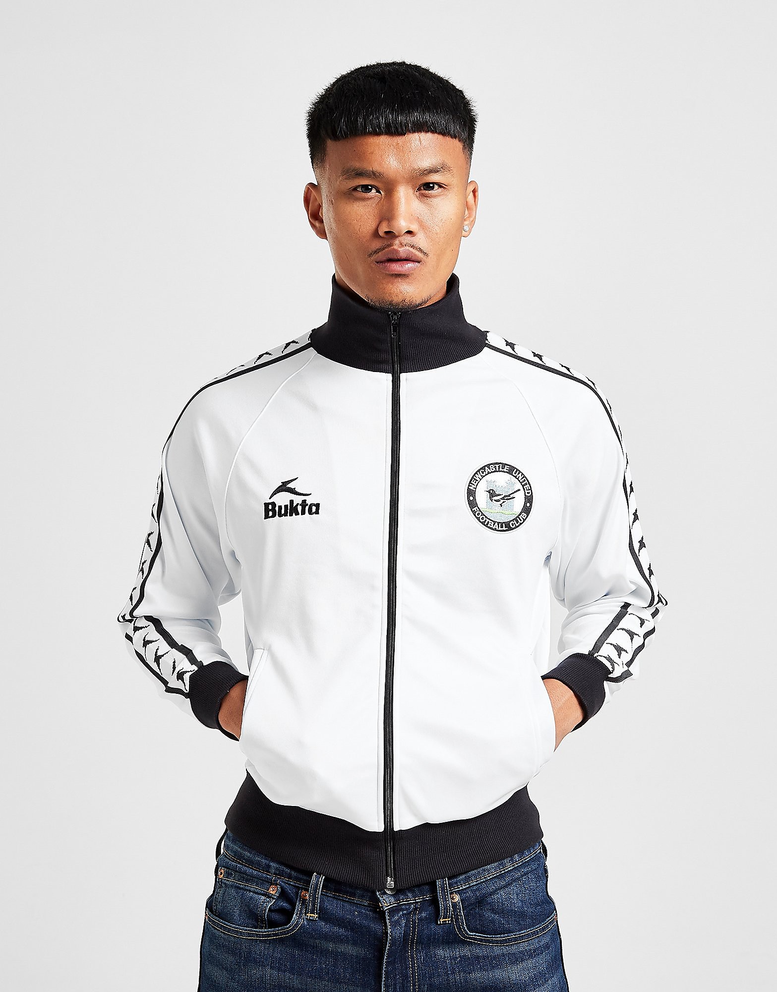

Score Draw Newcastle United FC '78 Home Retro Track Jacket - White/Black - Mens, White/Black