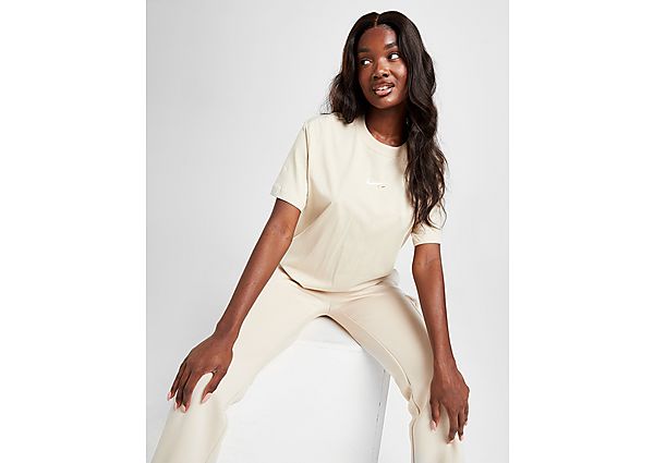 Nike Haut à manches courtes Nike Sportswear Essential pour Femme - Oatmeal, Oatmeal