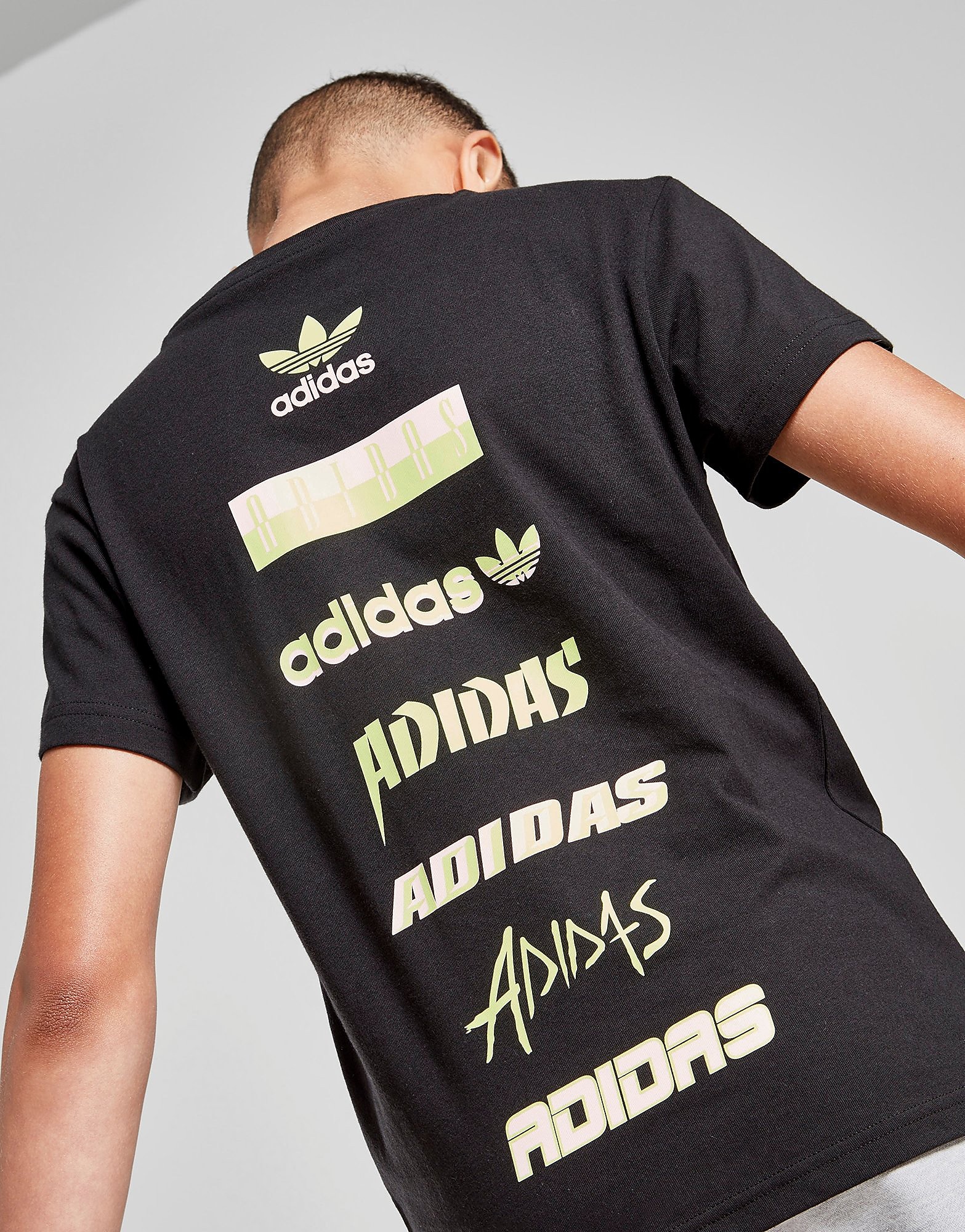 

adidas Originals Sticker T-Shirt Junior - Only at JD - Black - Kids, Black