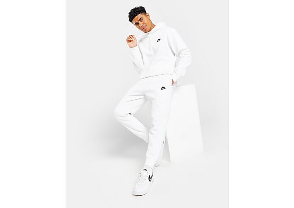 Nike Jogging Polaire Foundation à revers Homme - White/White/Black, White/White/Black