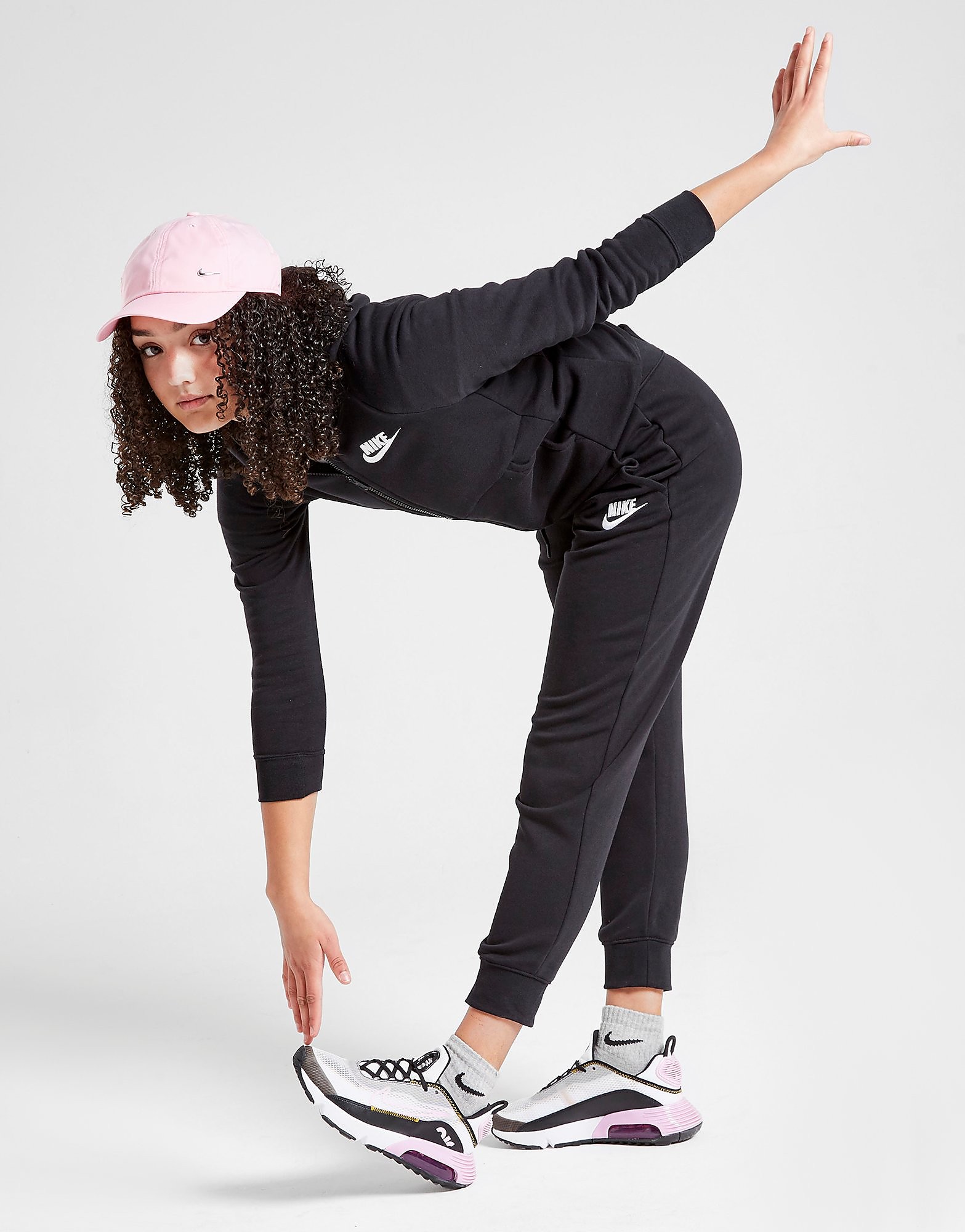 

Nike Girls' Sportswear Fleece Joggers Junior - Black/White, Black/White