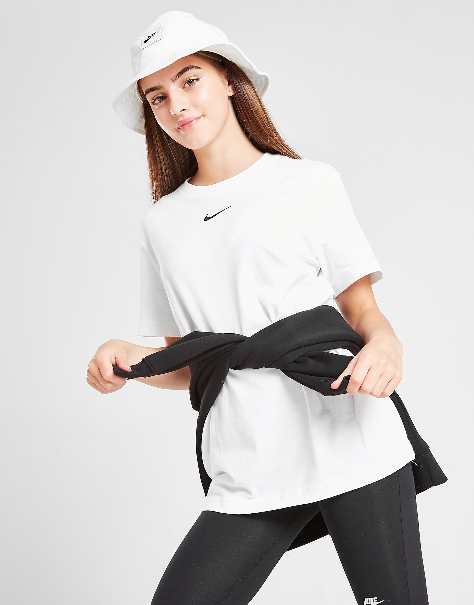 

Nike Girls' Sportswear Essential T-Shirt Junior - White - Kids, White