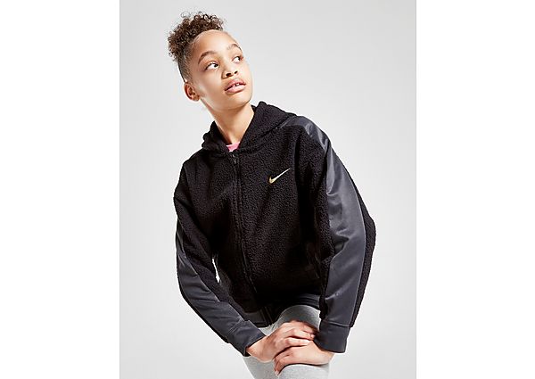 Nike Sweat à capuche de training entièrement zippé Nike Therma pour Fille plus âgée - Black/Dark Smo
