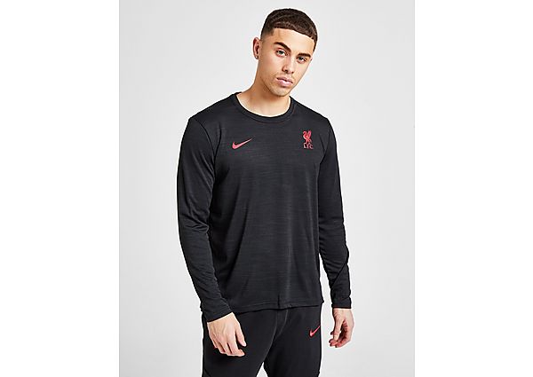 Nike Haut de football à manches longues Liverpool FC pour Homme - Black/Gym Red, Black/Gym Red
