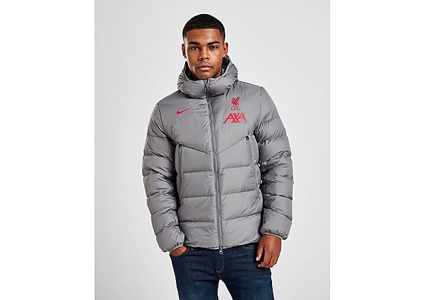 Nike Veste de football à garnissage en duvet Liverpool FC Strike pour Homme - Smoke Grey/Gym Red/Gym