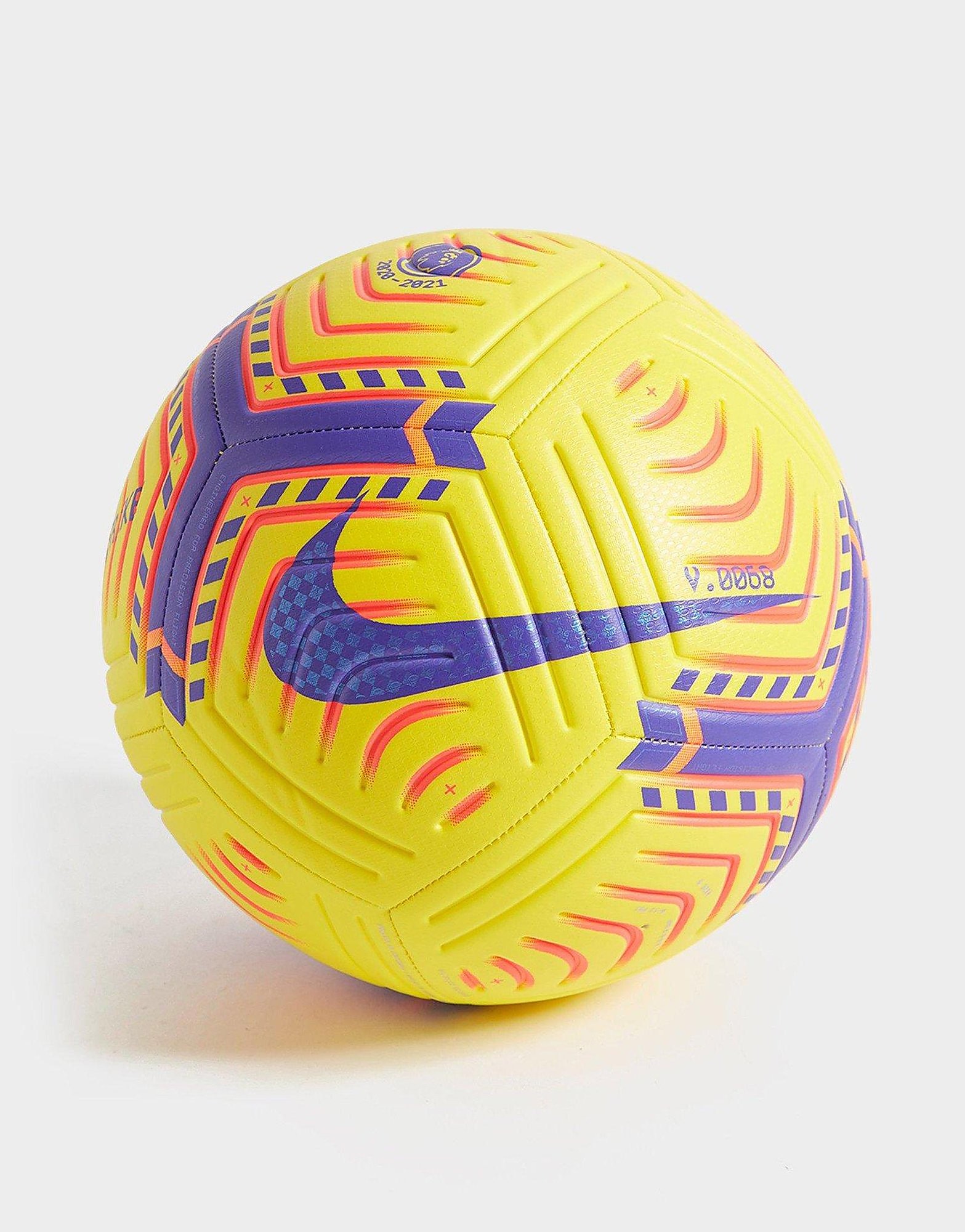

Nike Premier League 2020/21 Strike Football - Yellow/Purple - Kids, Yellow/Purple