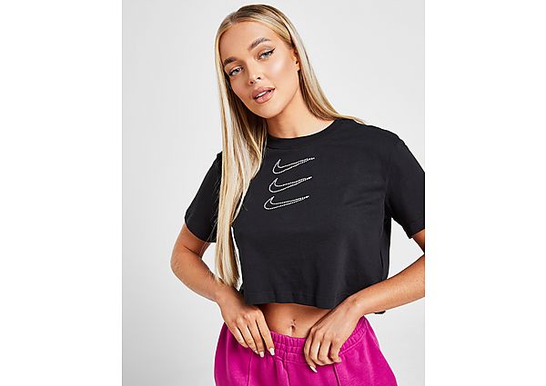 Nike Haut court Nike Sportswear Rhinestone pour Femme - Black, Black