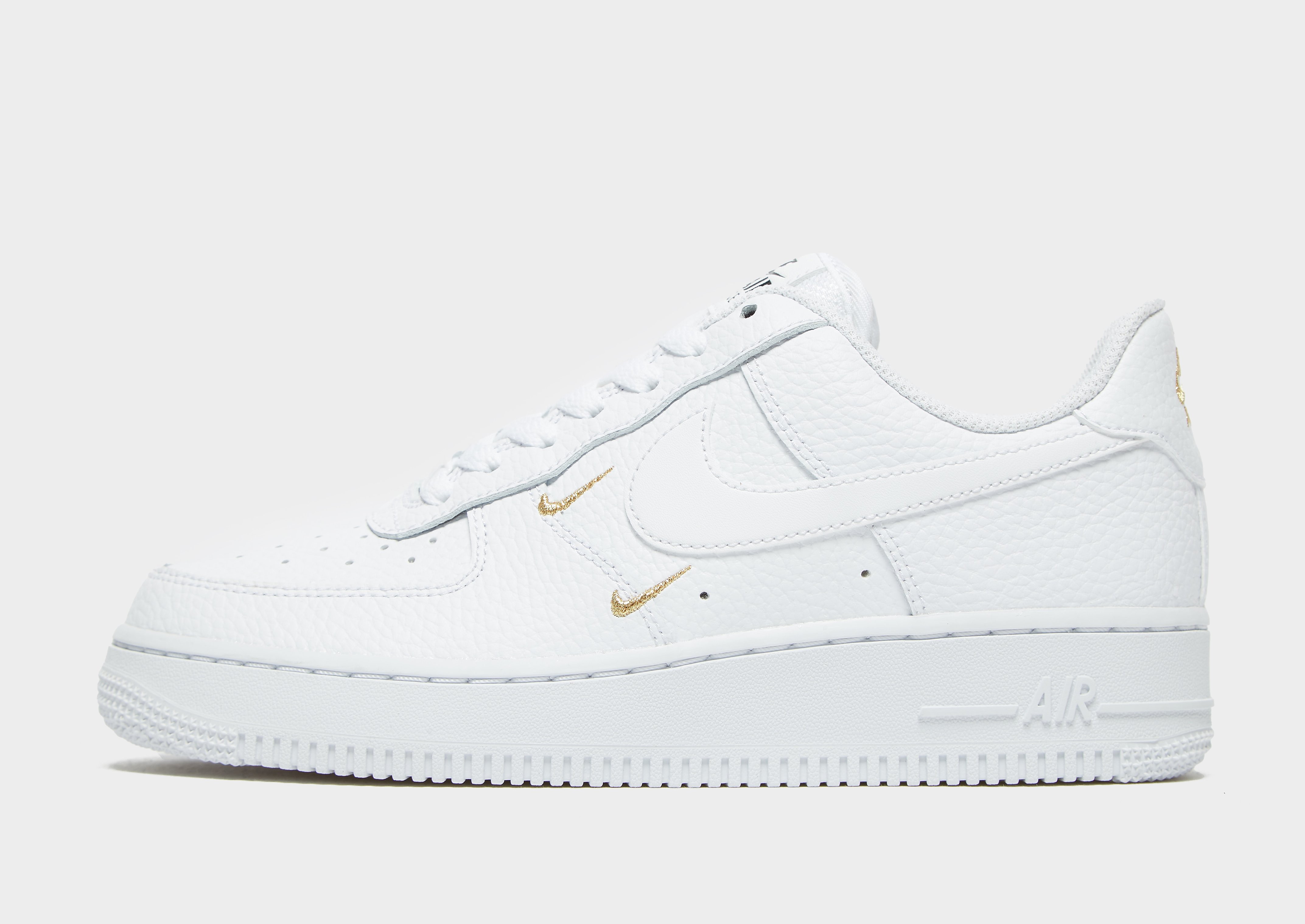 

Nike Air Force 1 Swoosh Women's - White/Metallic Gold/Black/White/Gold, White/Metallic Gold/Black/White/Gold