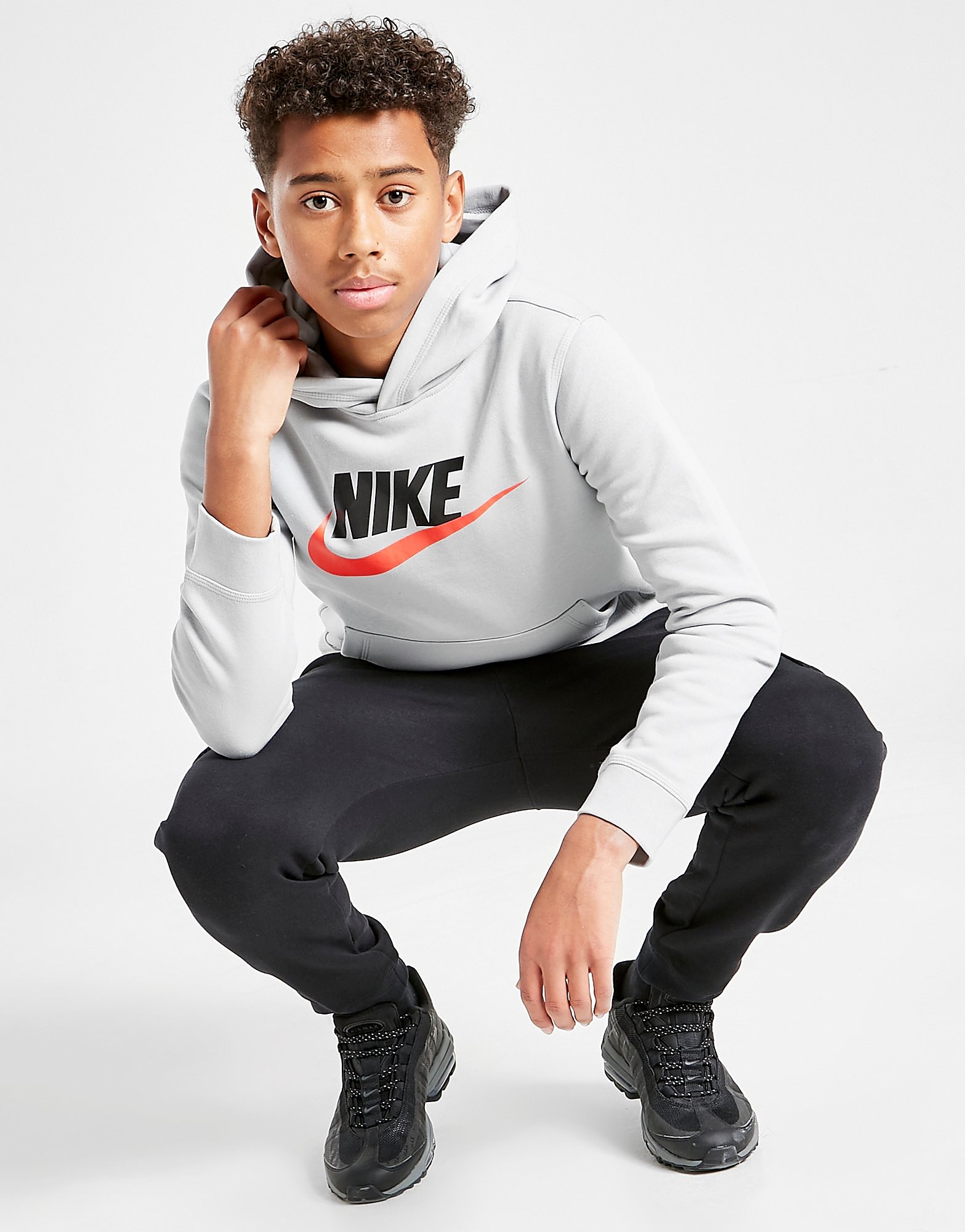

Nike Fleece Overhead Hoodie Junior - Grey - Kids, Grey