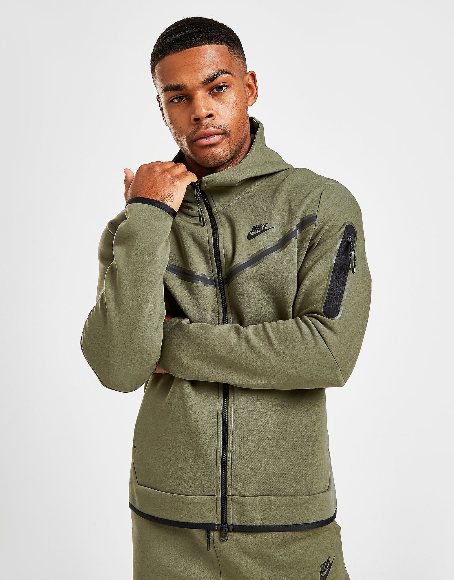 

Nike Tech Fleece Hoodie - Twilight Marsh/Black - Mens, Twilight Marsh/Black