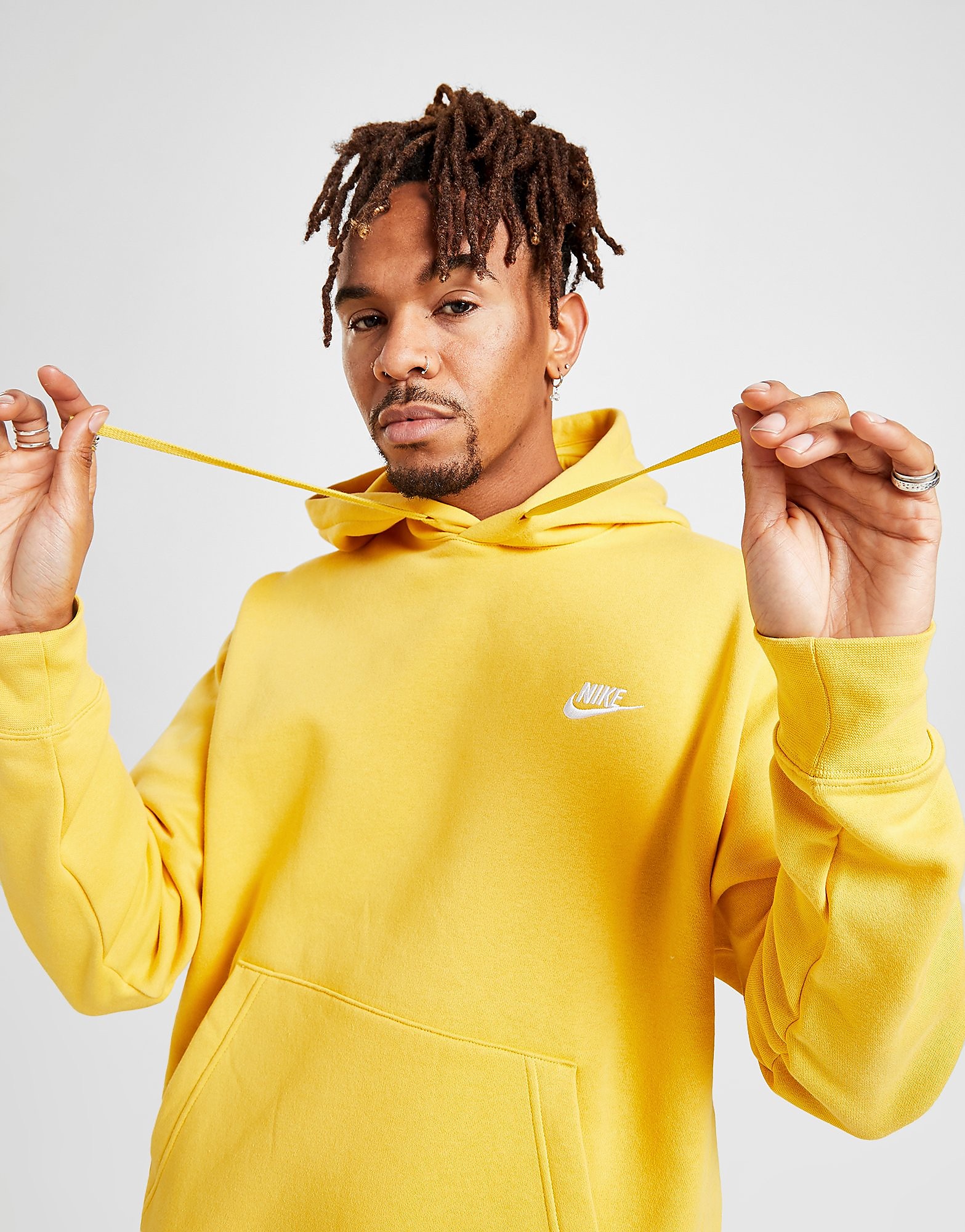 

Nike Foundation Hoodie - Yellow/White - Mens, Yellow/White