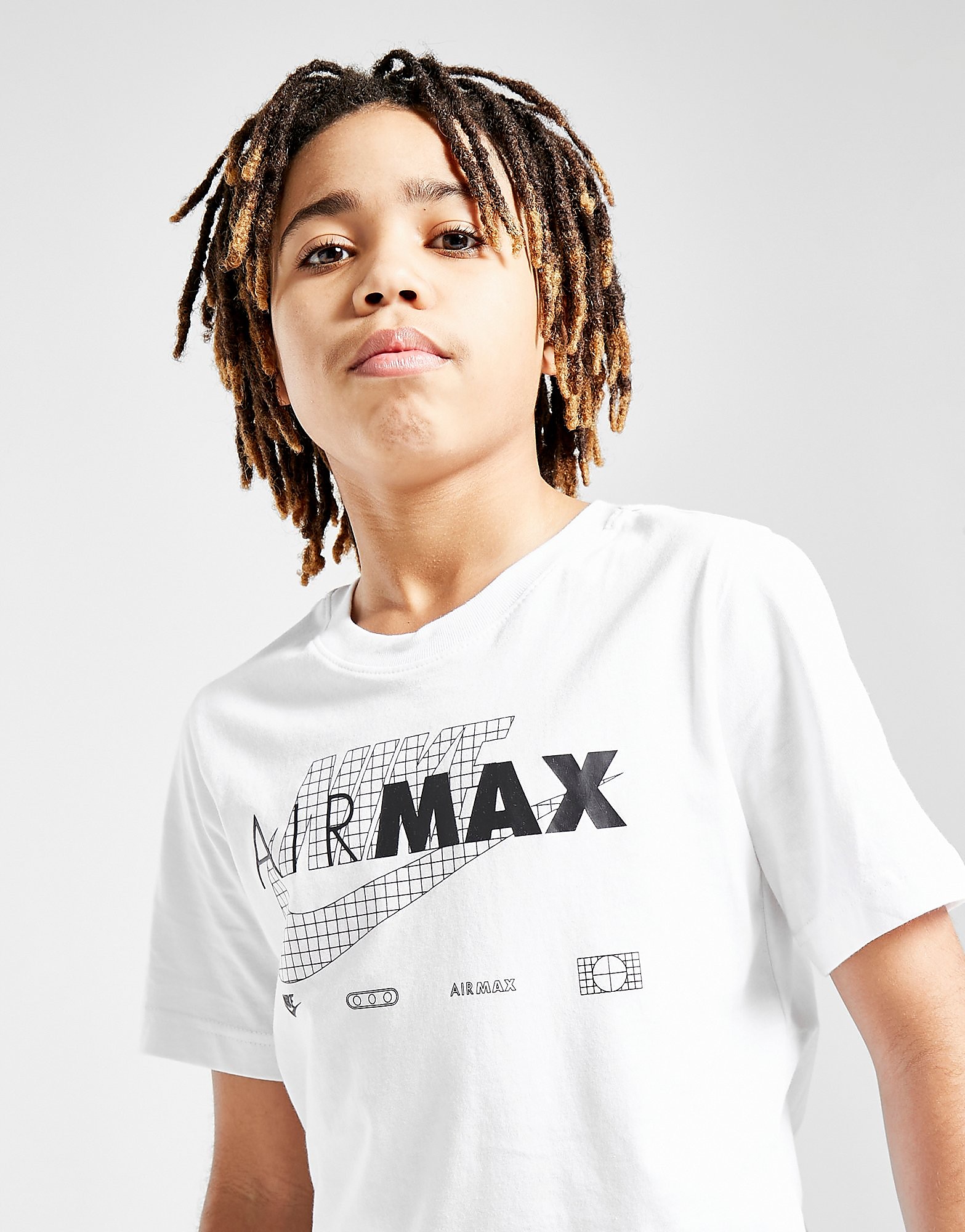 

Nike Air Max Short Sleeve T-Shirt Junior - Only at JD - White - Kids, White