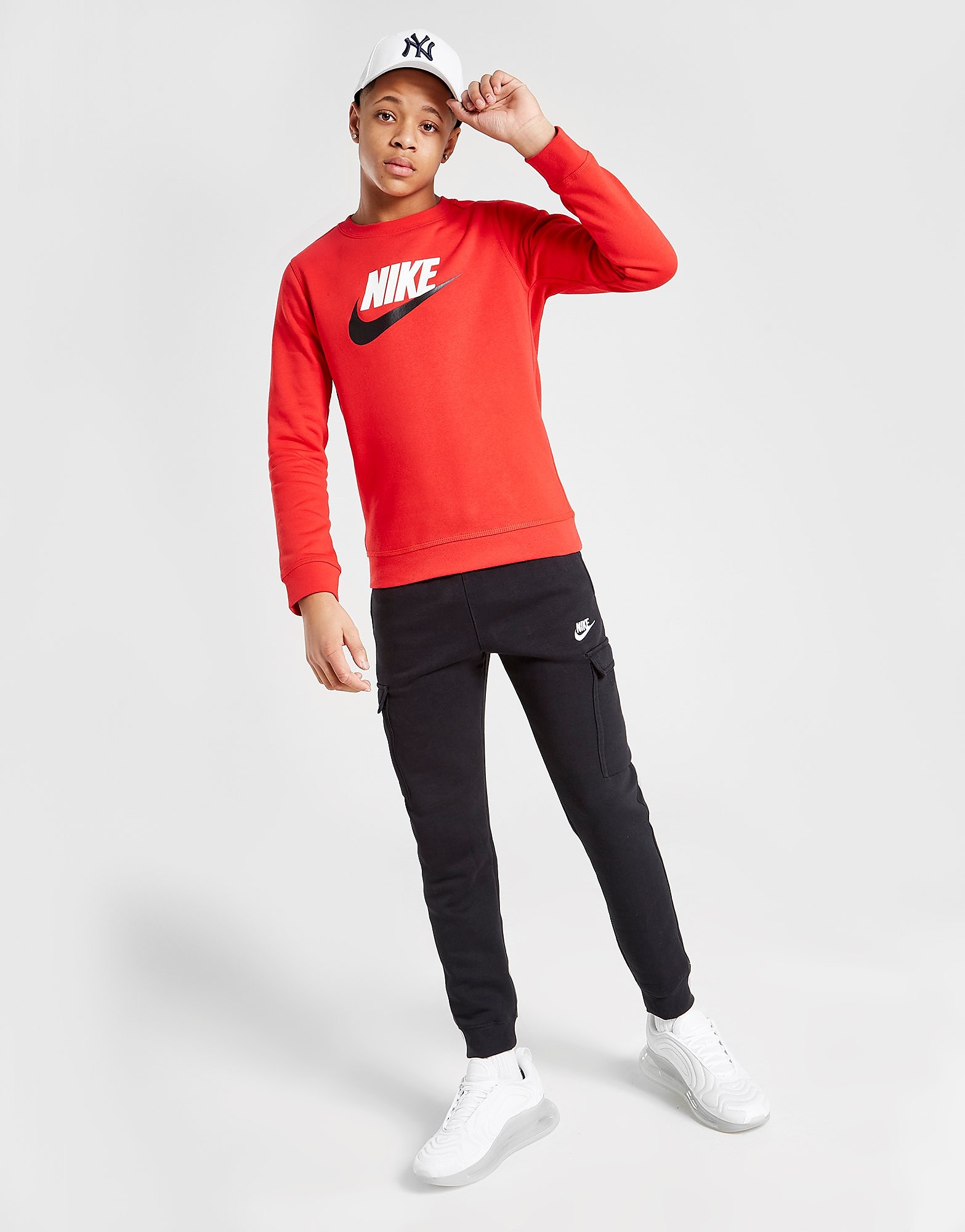 

Nike Club Crew Sweatshirt Junior - Red - Kids, Red