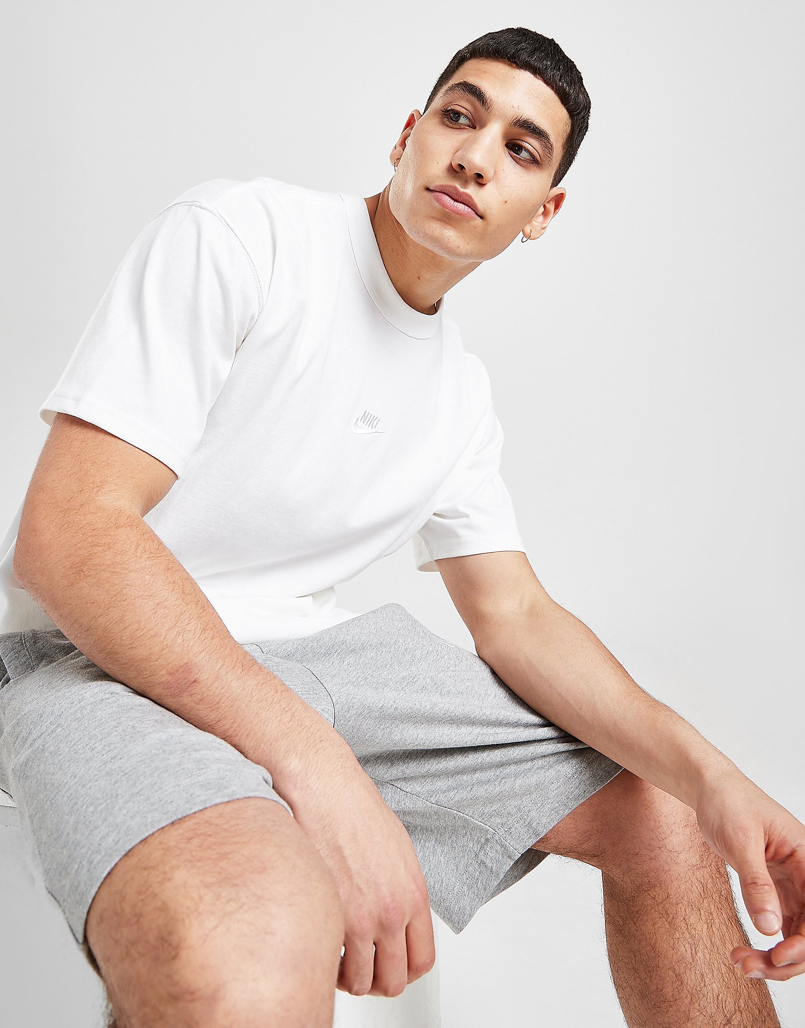 

Nike Premium Essential T-Shirt - White/White - Mens, White/White