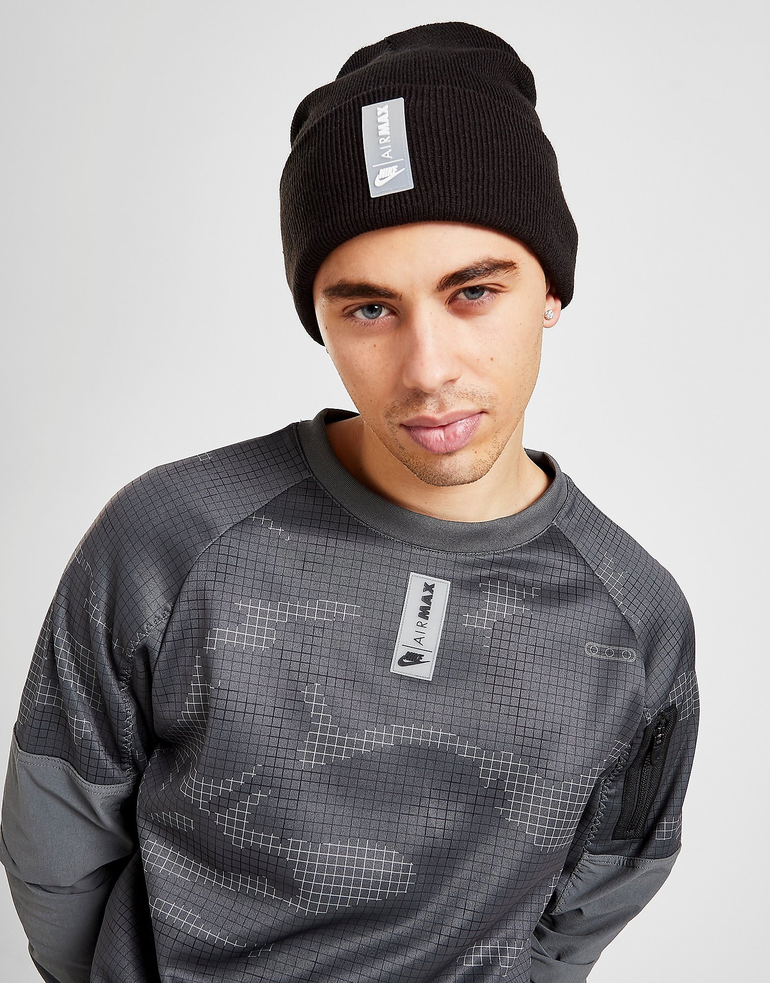 

Nike Air Max Beanie Hat - Black - Womens, Black