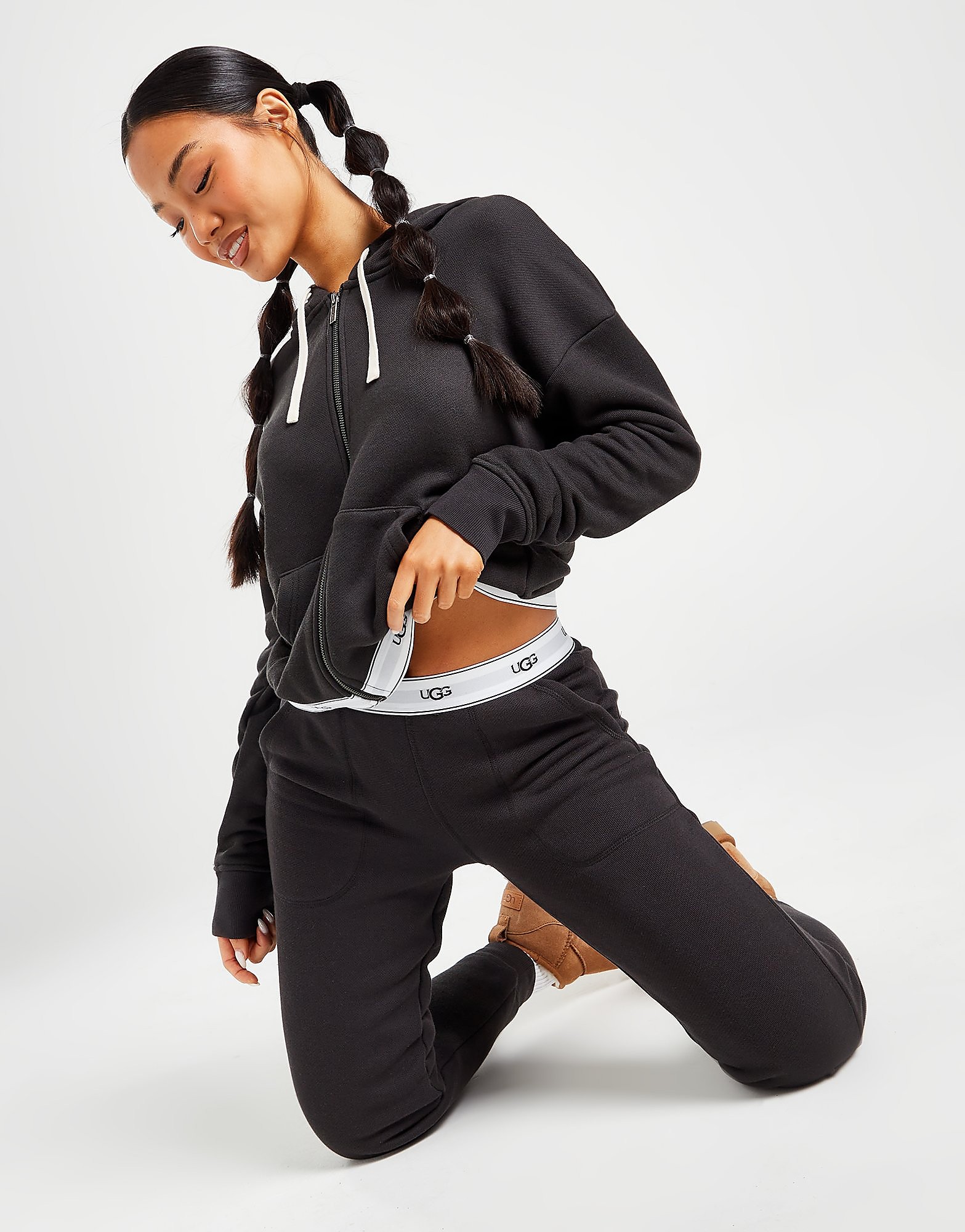 

UGG Logo Tape Joggers - Black - Womens, Black