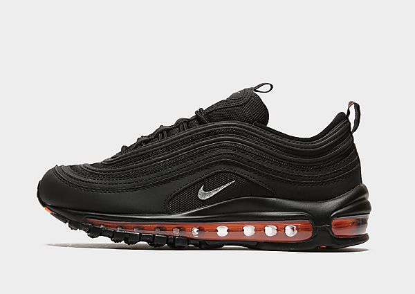 Nike Air Max 97 Junior - Black/Total Orange/Metallic Silver, Black/Total Orange/Metallic Silver