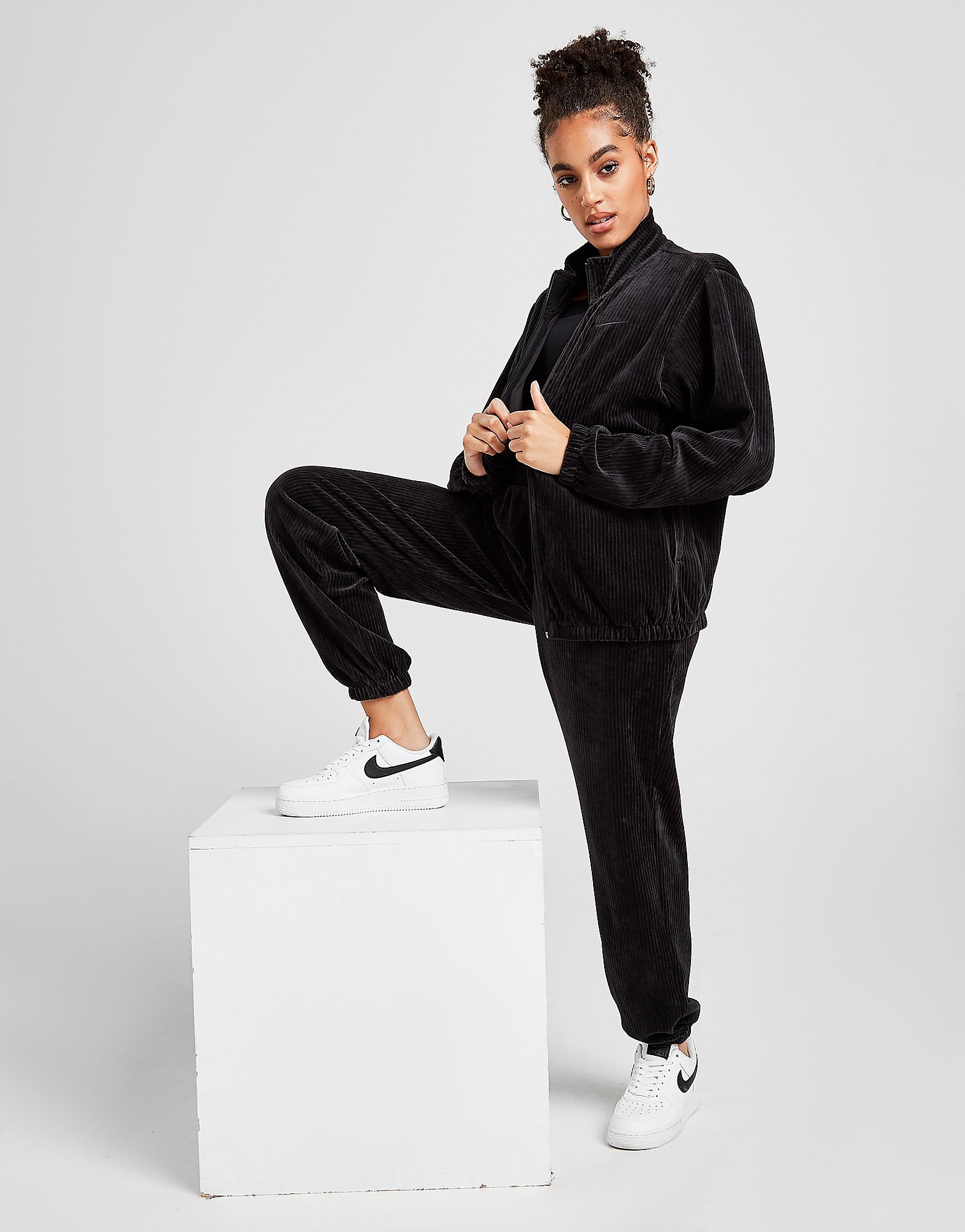 

Nike Velour Joggers - Black - Womens, Black