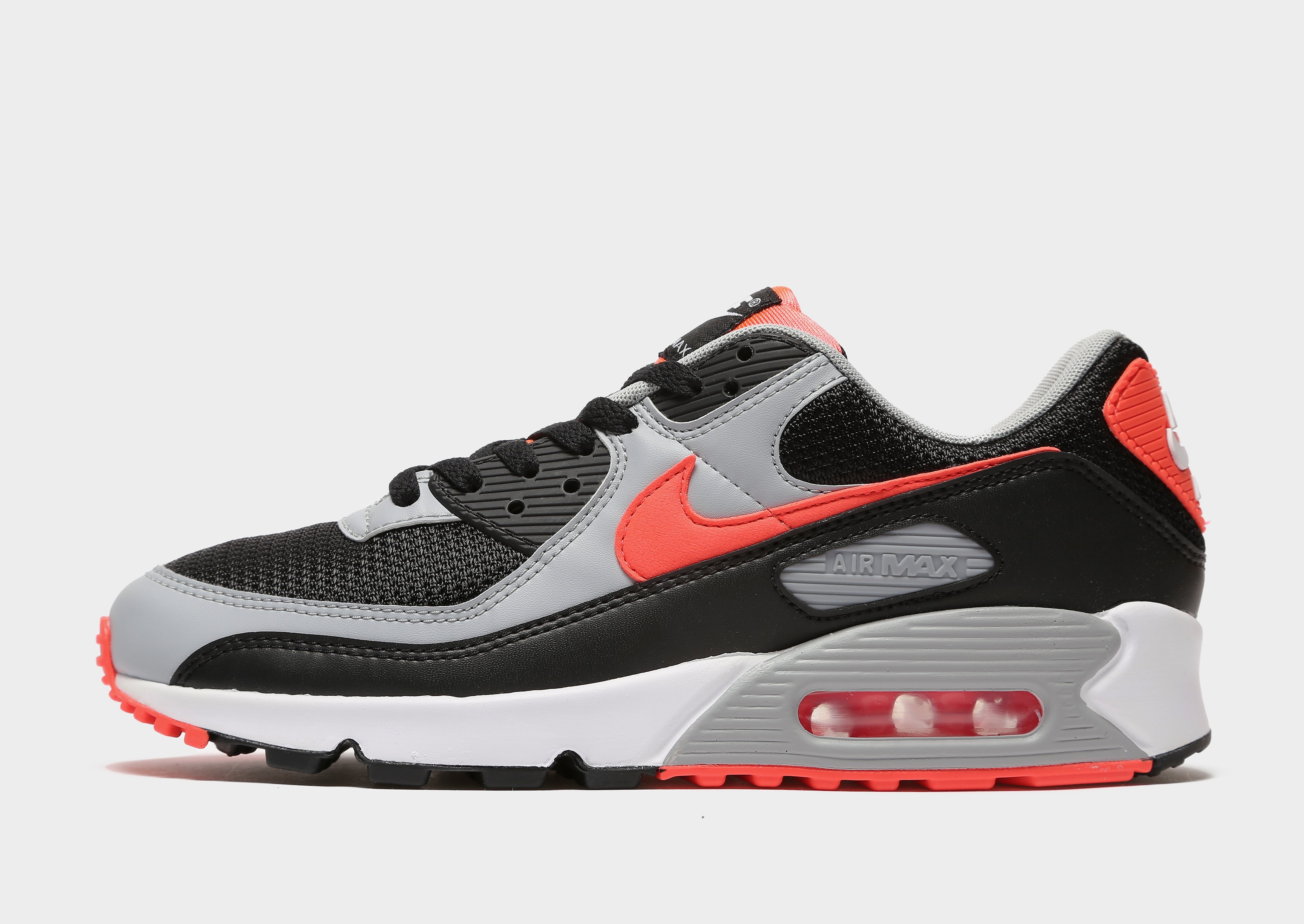

Nike Air Max 90 - Black/White/Wolf Grey/Radiant Red - Mens, Black/White/Wolf Grey/Radiant Red