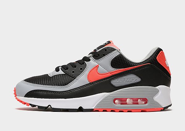 Nike Chaussure Nike Air Max 90 pour Homme - Black/White/Wolf Grey/Radiant Red, Black/White/Wolf Grey