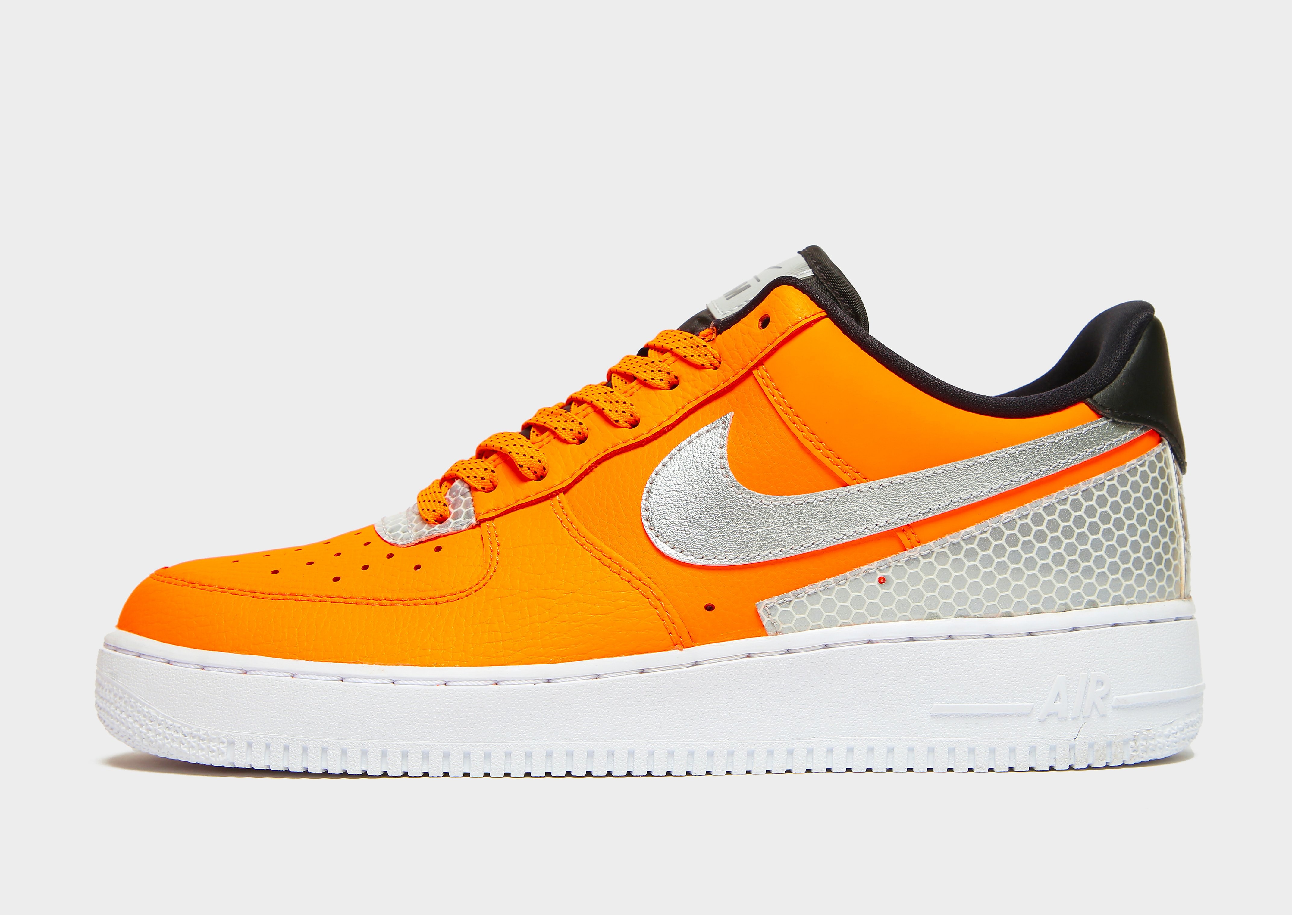 

Nike Air Force 1 '07 LV8 - Total Orange/Black/Metallic Silver - Mens, Total Orange/Black/Metallic Silver