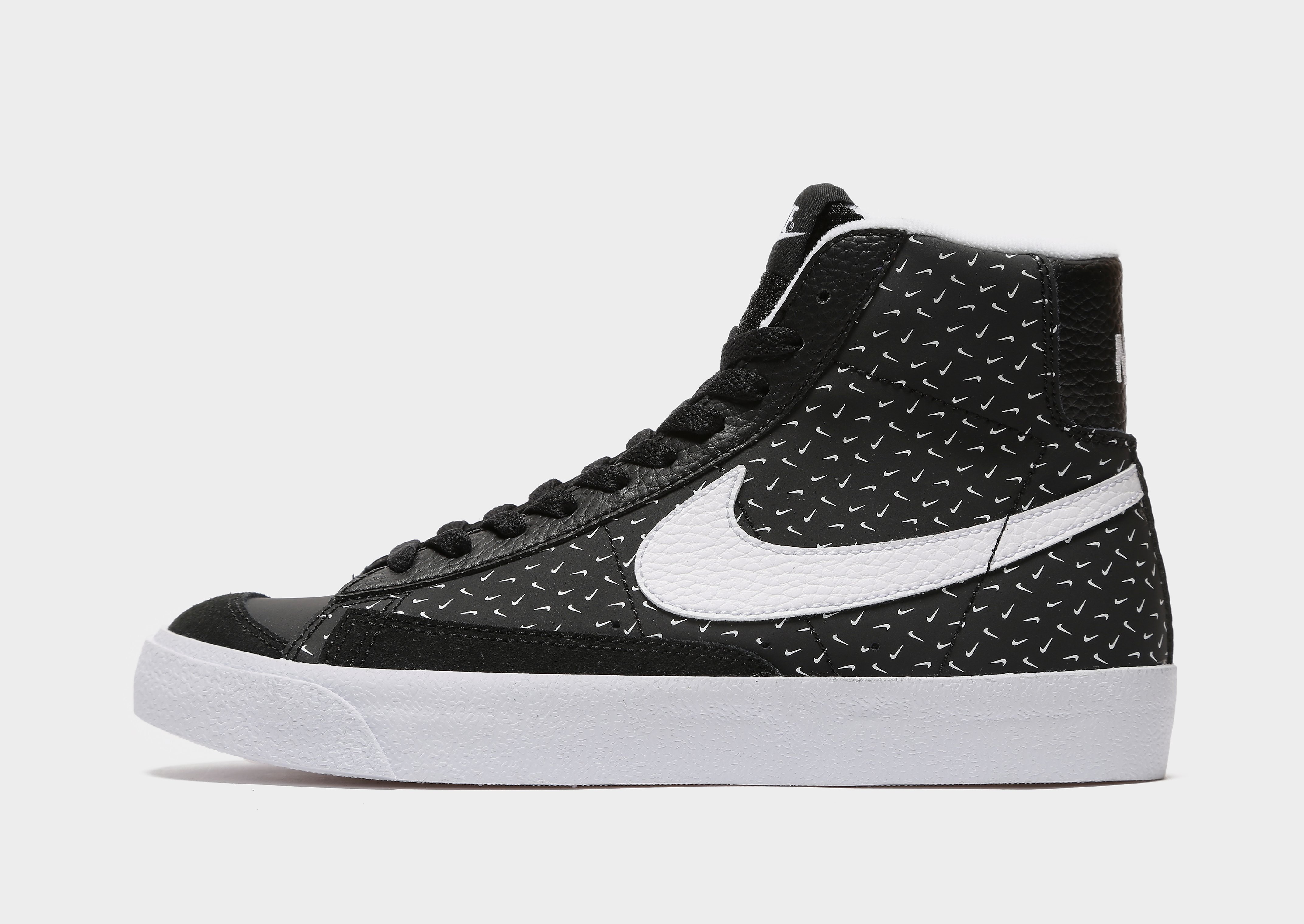 Nike Blazer Mid '77 Junior - Black/Black/White/White - Kids, Black/Black/White/White