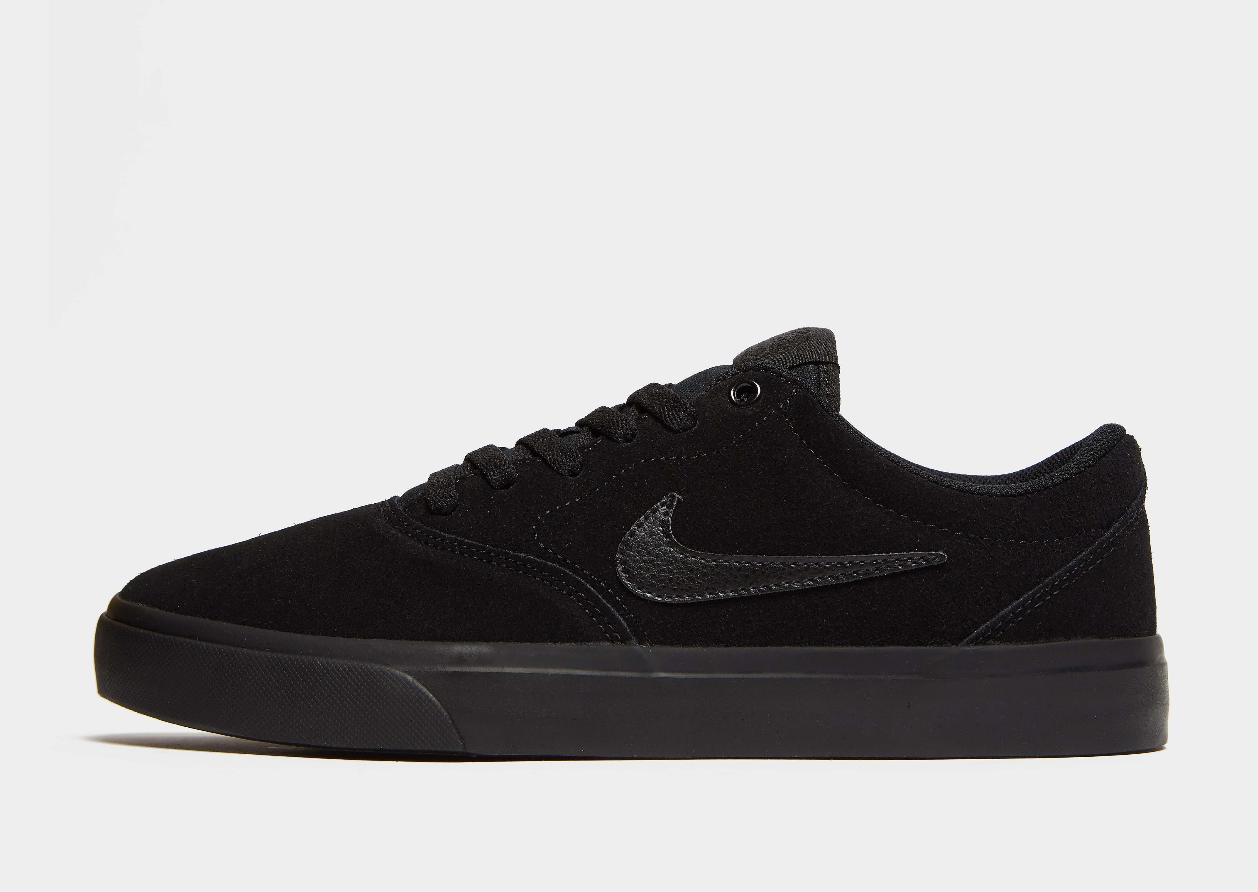 Nike Charge Suede - Black/Black/Black - Mens, Black/Black/Black