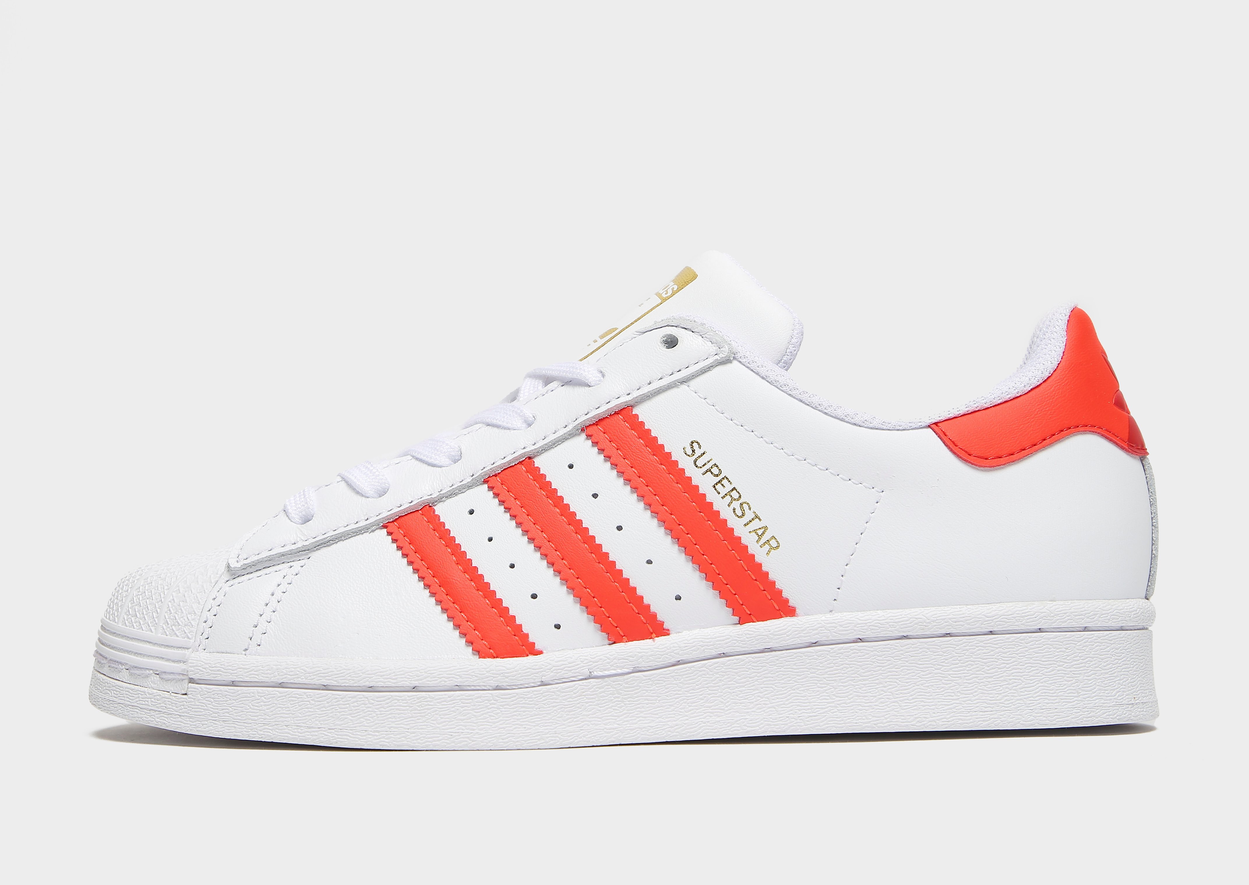 

adidas Originals Superstar Women's - Cloud White / Solar Red / Scarlet/Red, Cloud White / Solar Red / Scarlet/Red