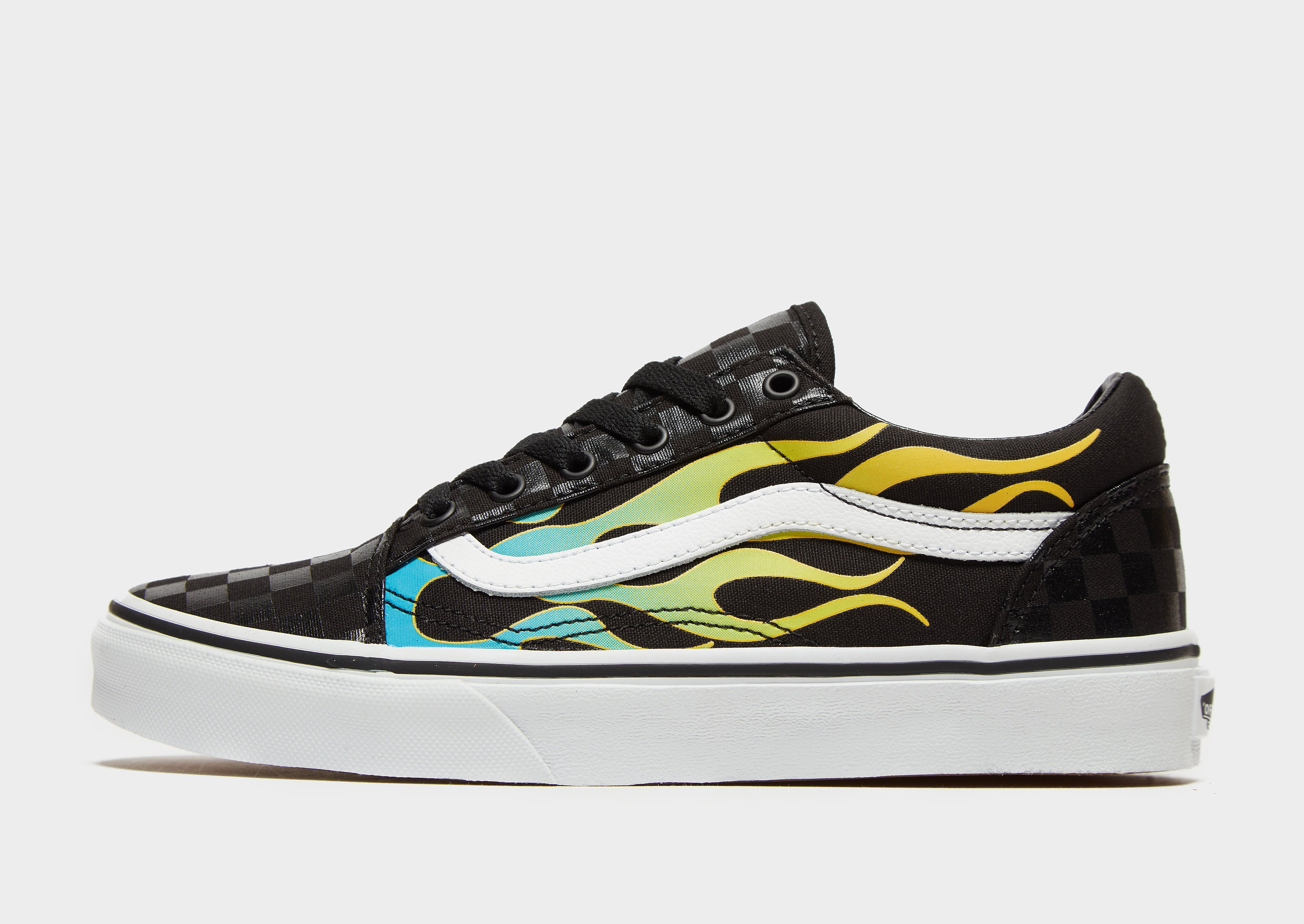 

Vans Old Skool Junior - Black/Multi Coloured - Kids, Black/Multi Coloured