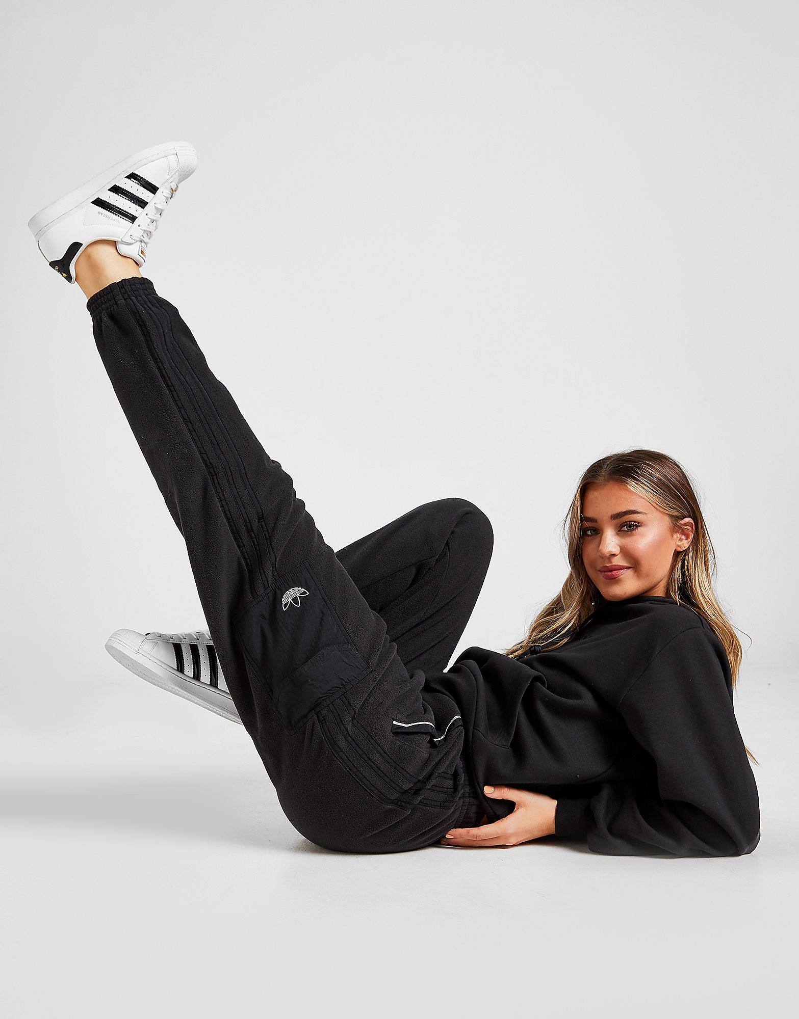 

adidas Originals Winter Sherpa Track Pants - Only at JD - Black - Womens, Black