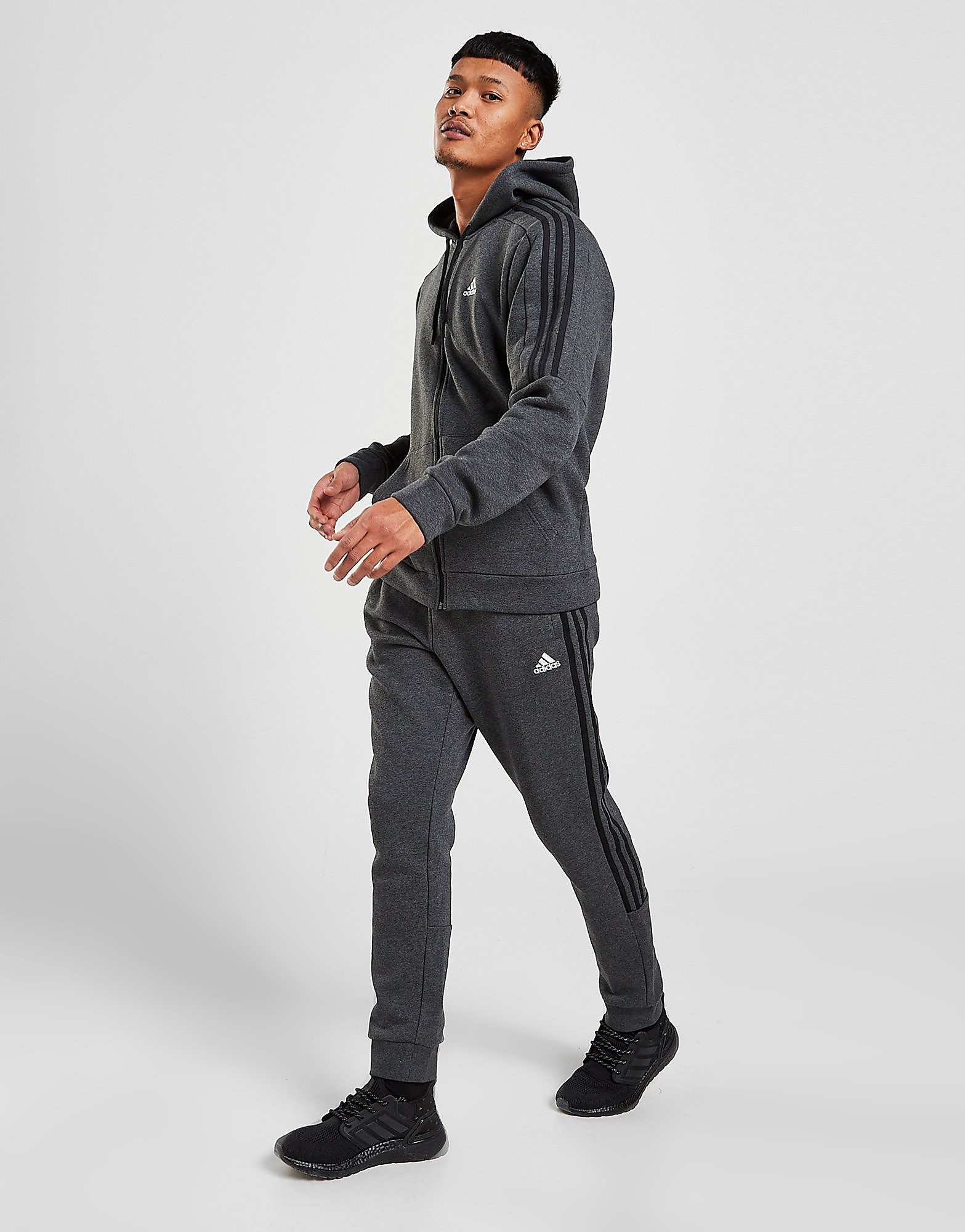 

adidas Energize Fleece Joggers - Only at JD - Grey/Black - Mens, Grey/Black