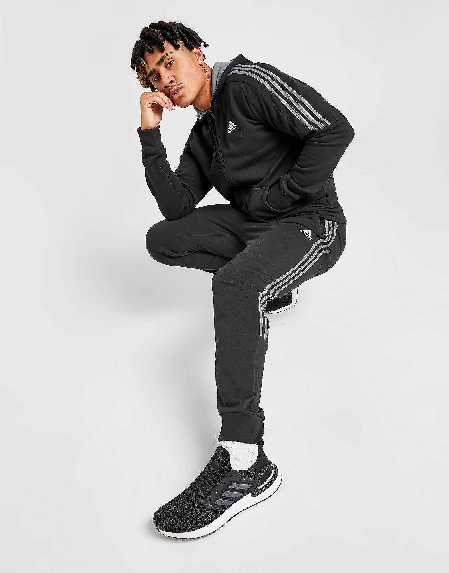 

adidas Energize Fleece Joggers - Only at JD - Black - Mens, Black