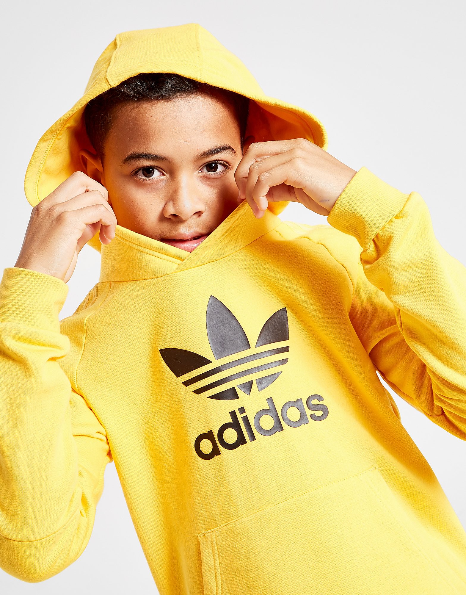 

adidas Originals Trefoil Hoodie Junior - Only at JD - Yellow - Kids, Yellow