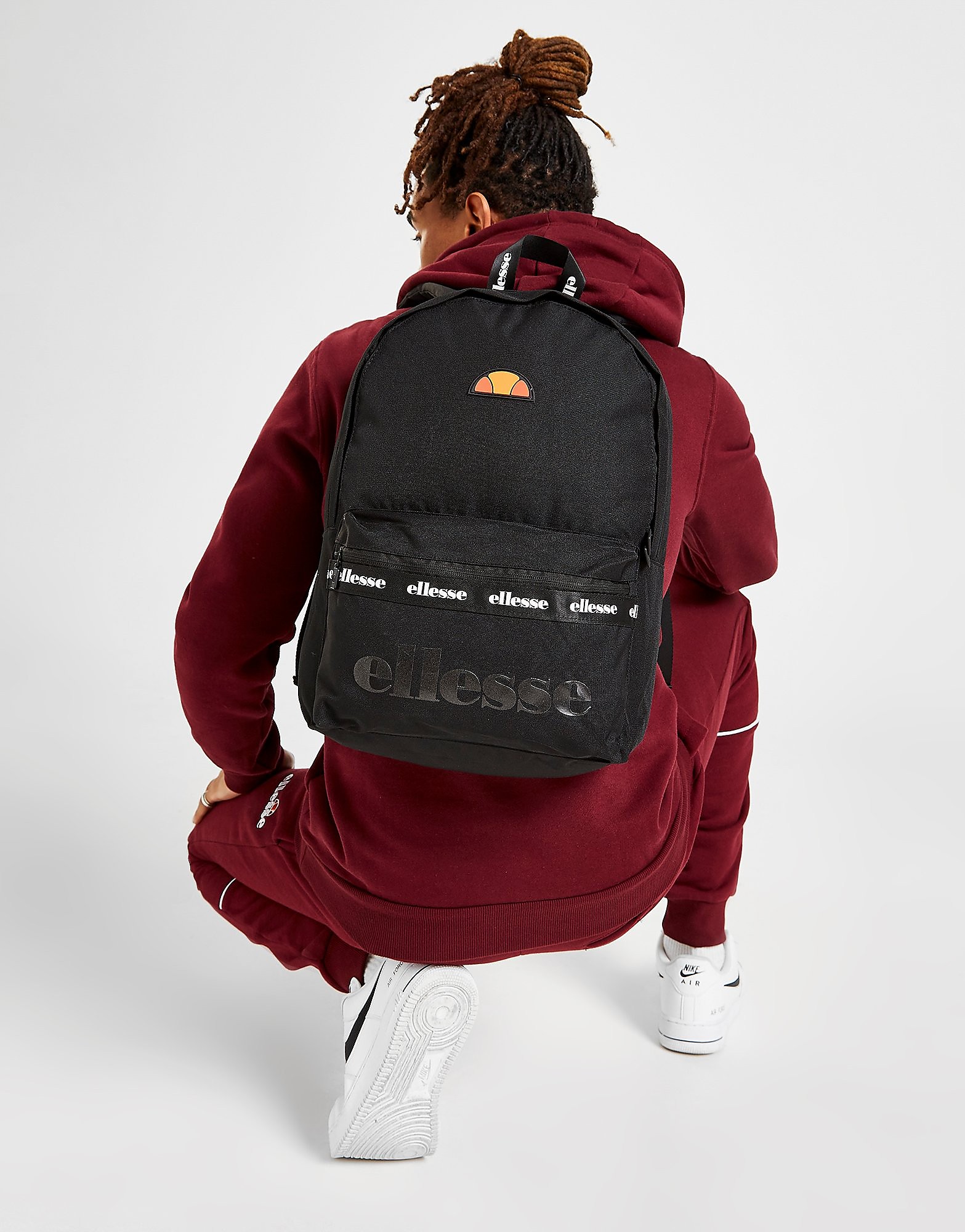 

Ellesse Albaric Tape Backpack - Only at JD - Black - Womens, Black