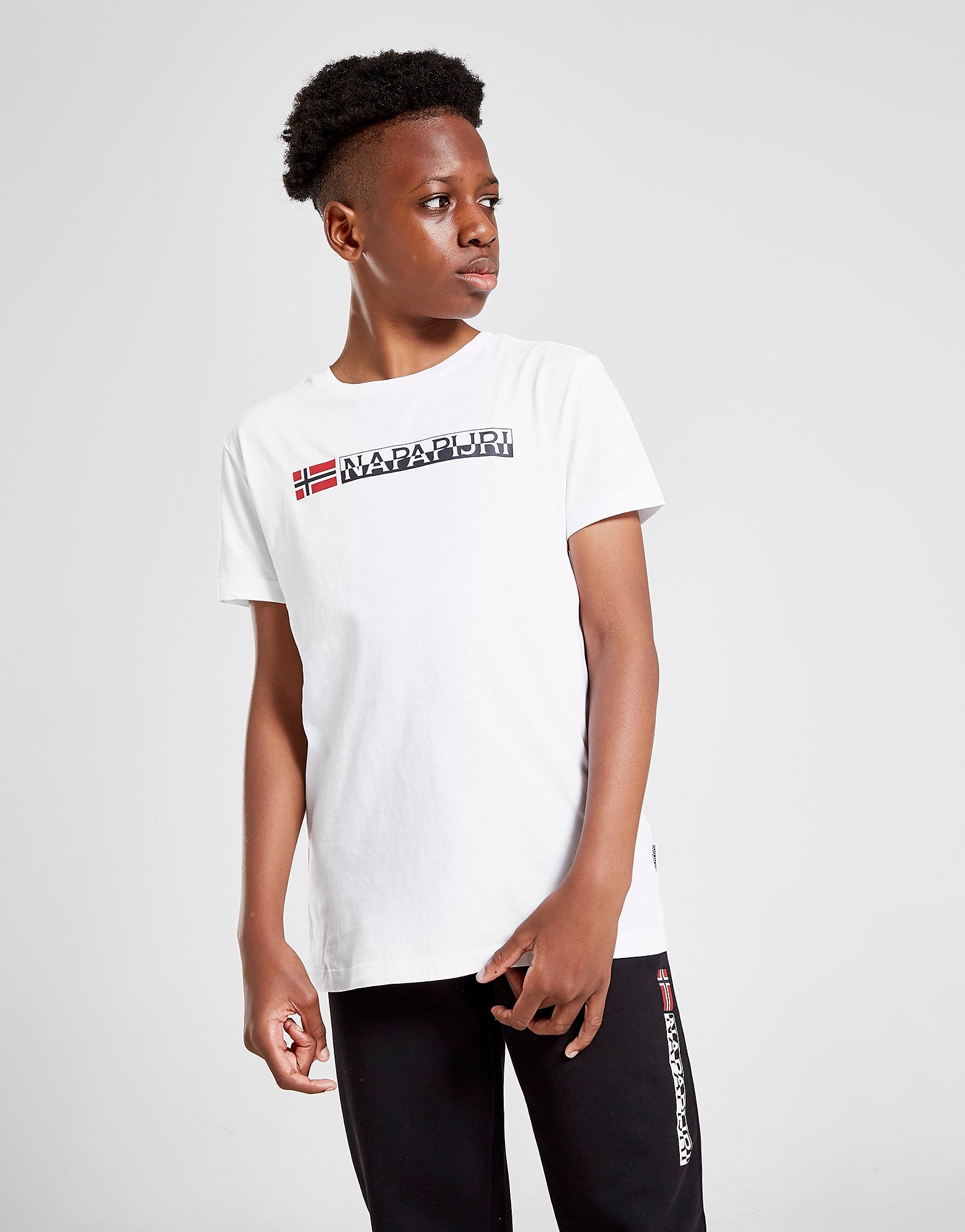 

Napapijri Siron Short Sleeve T-Shirt Junior - Only at JD - White - Kids, White