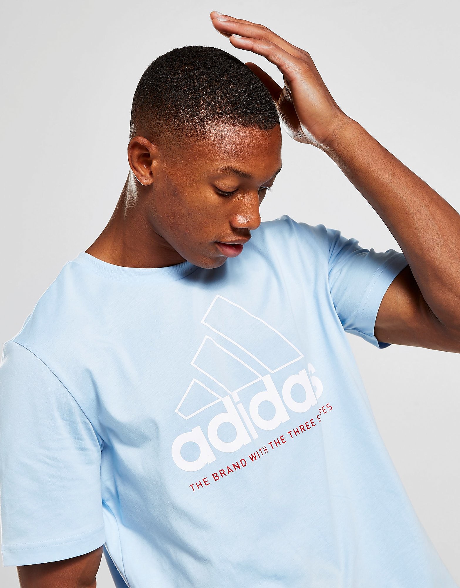 

adidas Badge of Sport Outline T-Shirt - Only at JD - Blue - Mens, Blue
