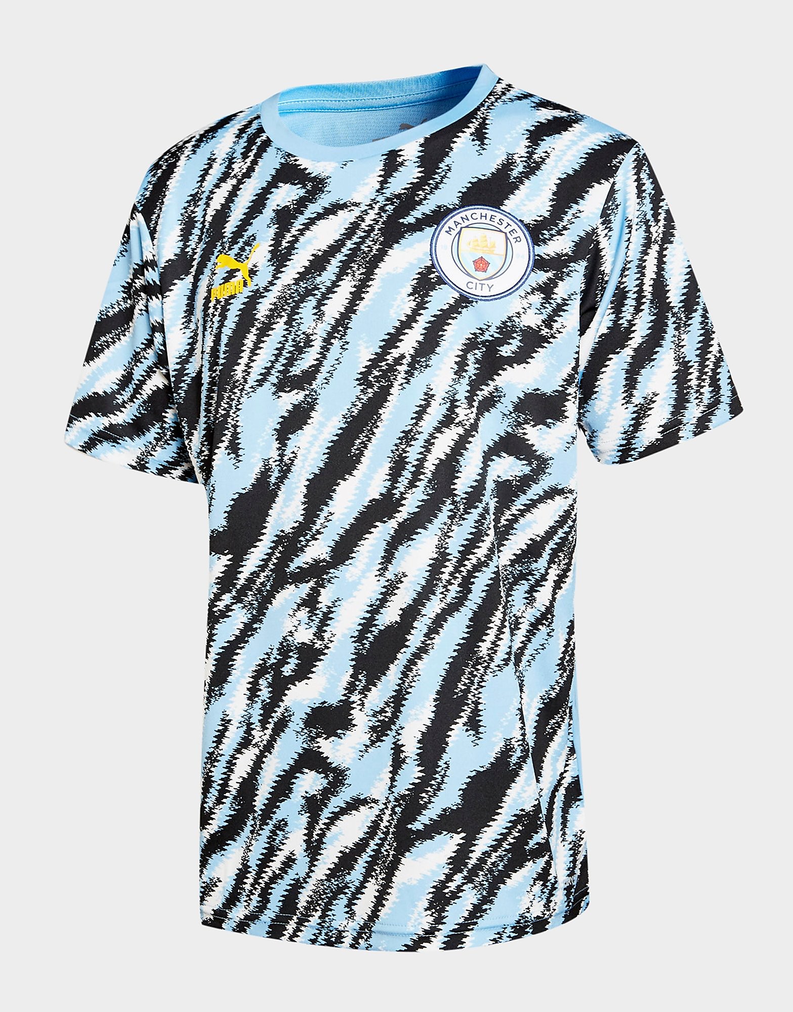 Puma Manchester City FC Icon T-Shirt Junior - Black/Blue - Kids, Black/Blue