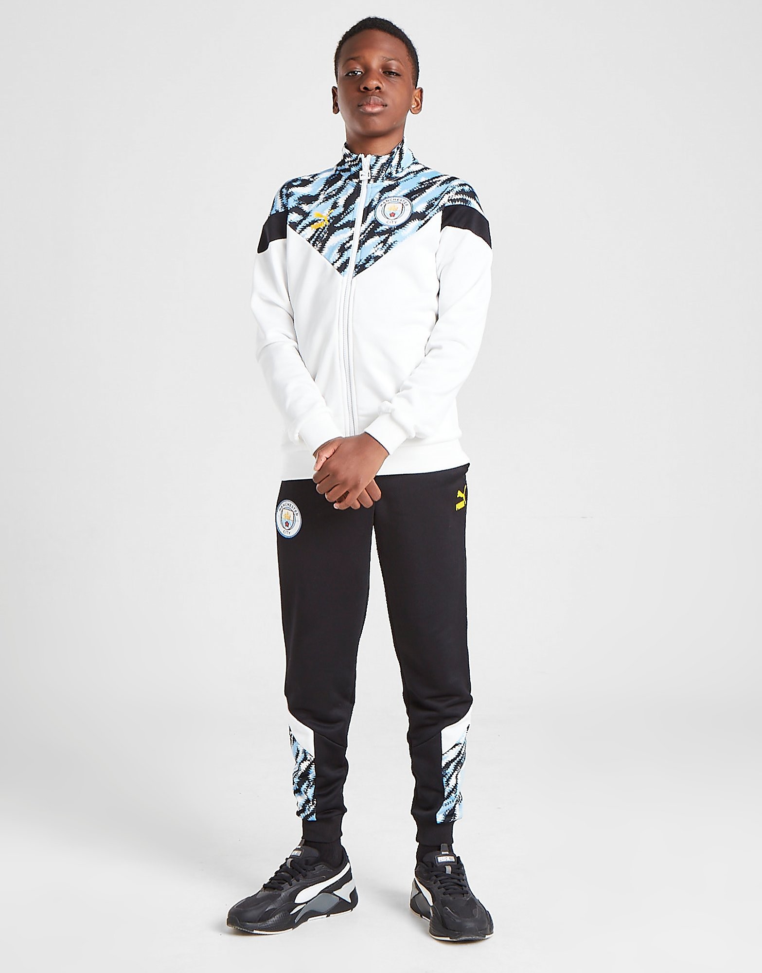 

Puma Manchester City FC Icon Track Pants Junior - Black/Blue - Kids, Black/Blue