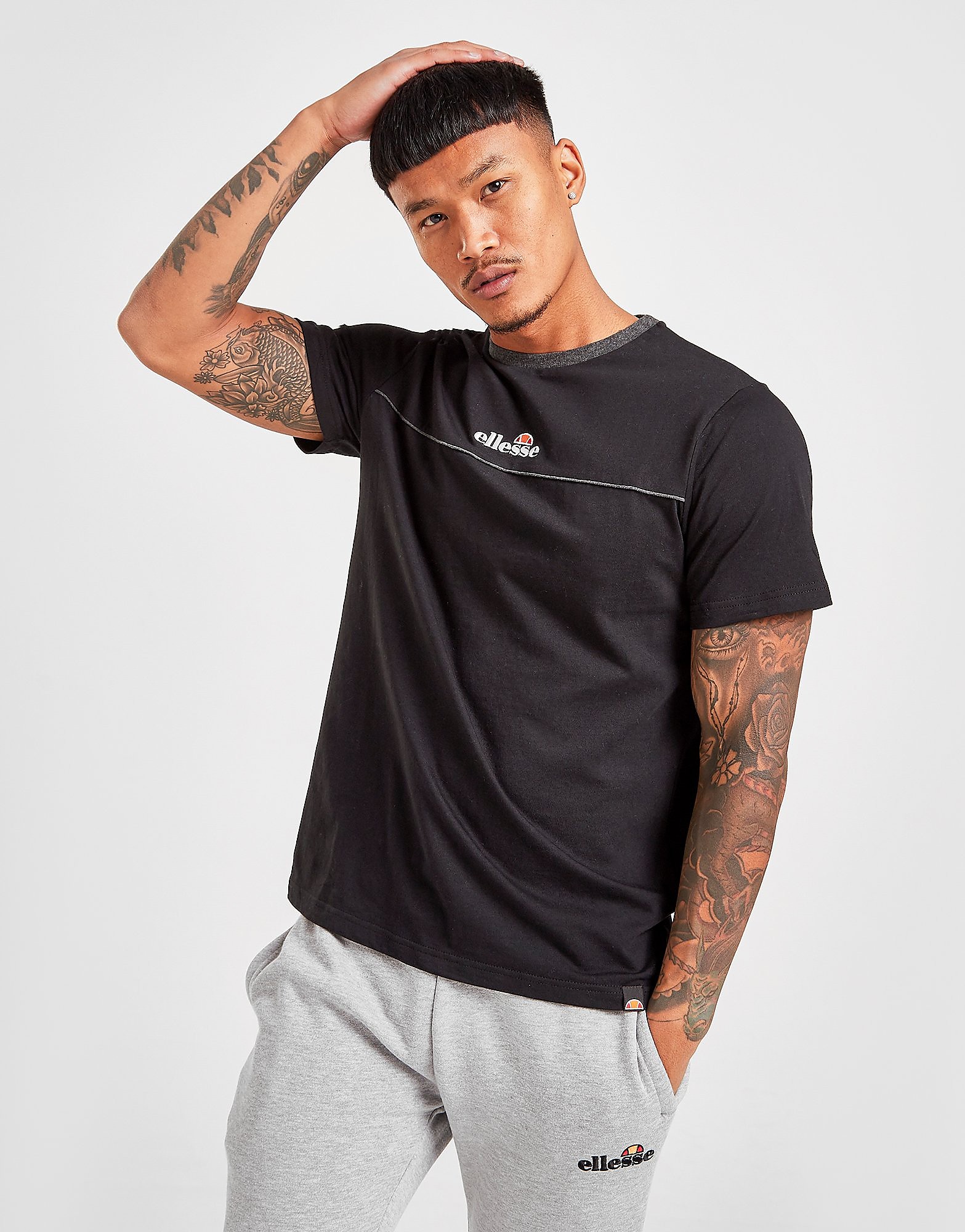 

Ellesse Haydon T-Shirt - Only at JD - Black - Mens, Black