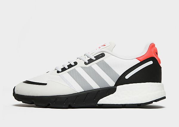 adidas Originals Chaussure ZX 1K Boost - Crystal White / Silver Metallic / Core Black, Crystal White