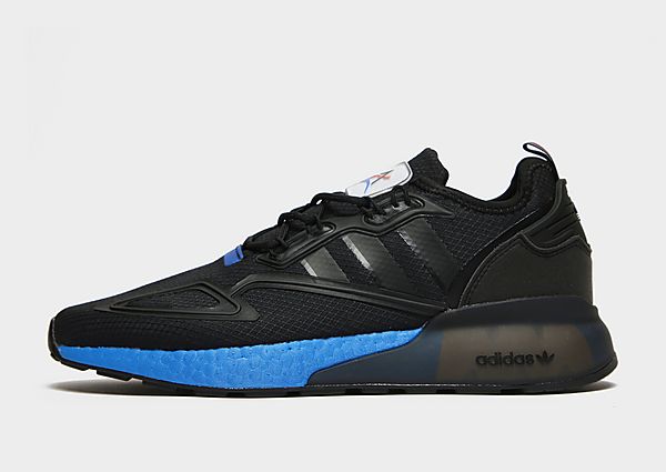 adidas Originals Baskets ZX 2K Boost Junior - Core Black / Core Black / Glow Blue, Core Black / Core