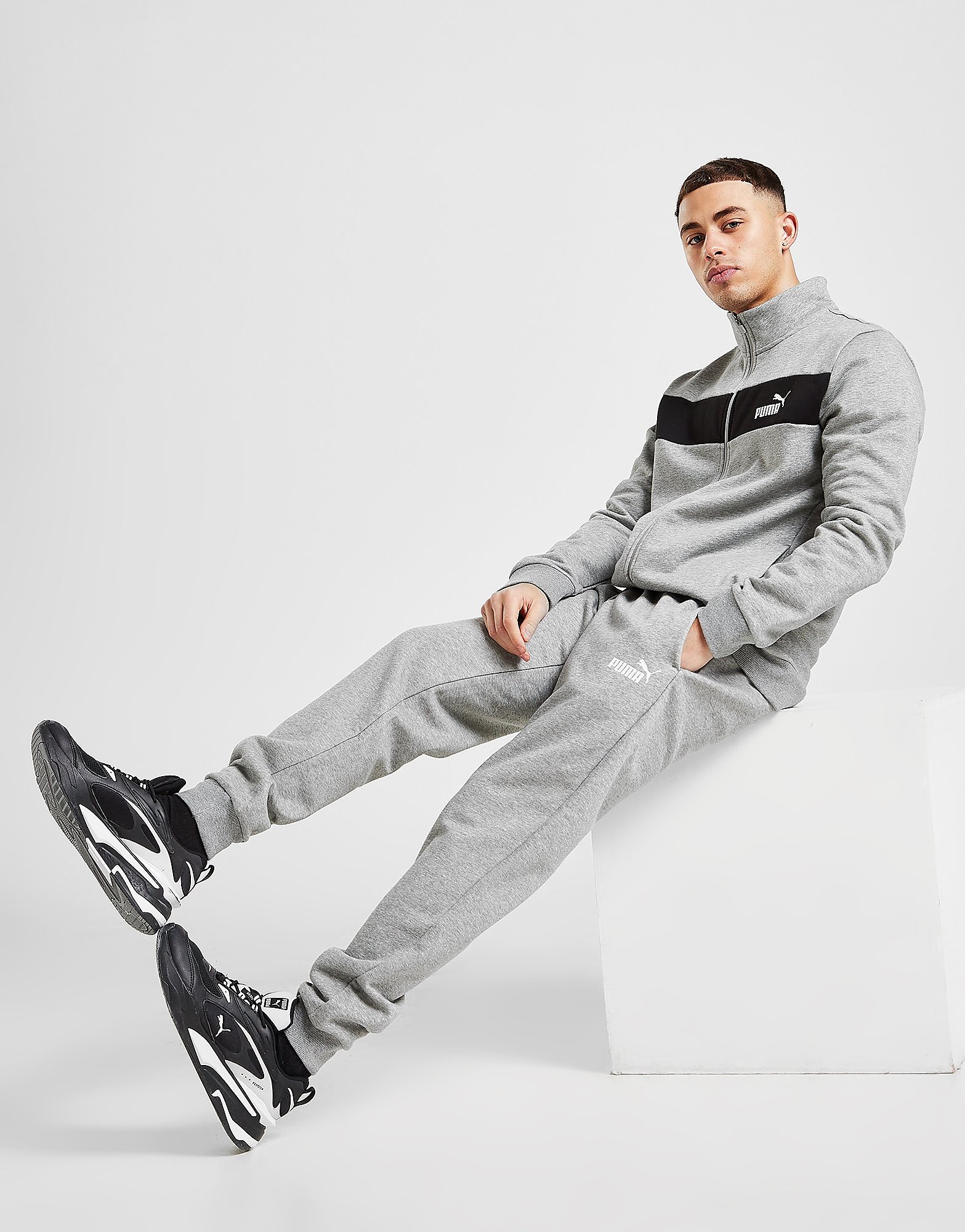 

Puma Fleece Tracksuit - Only at JD - Grey - Mens, Grey