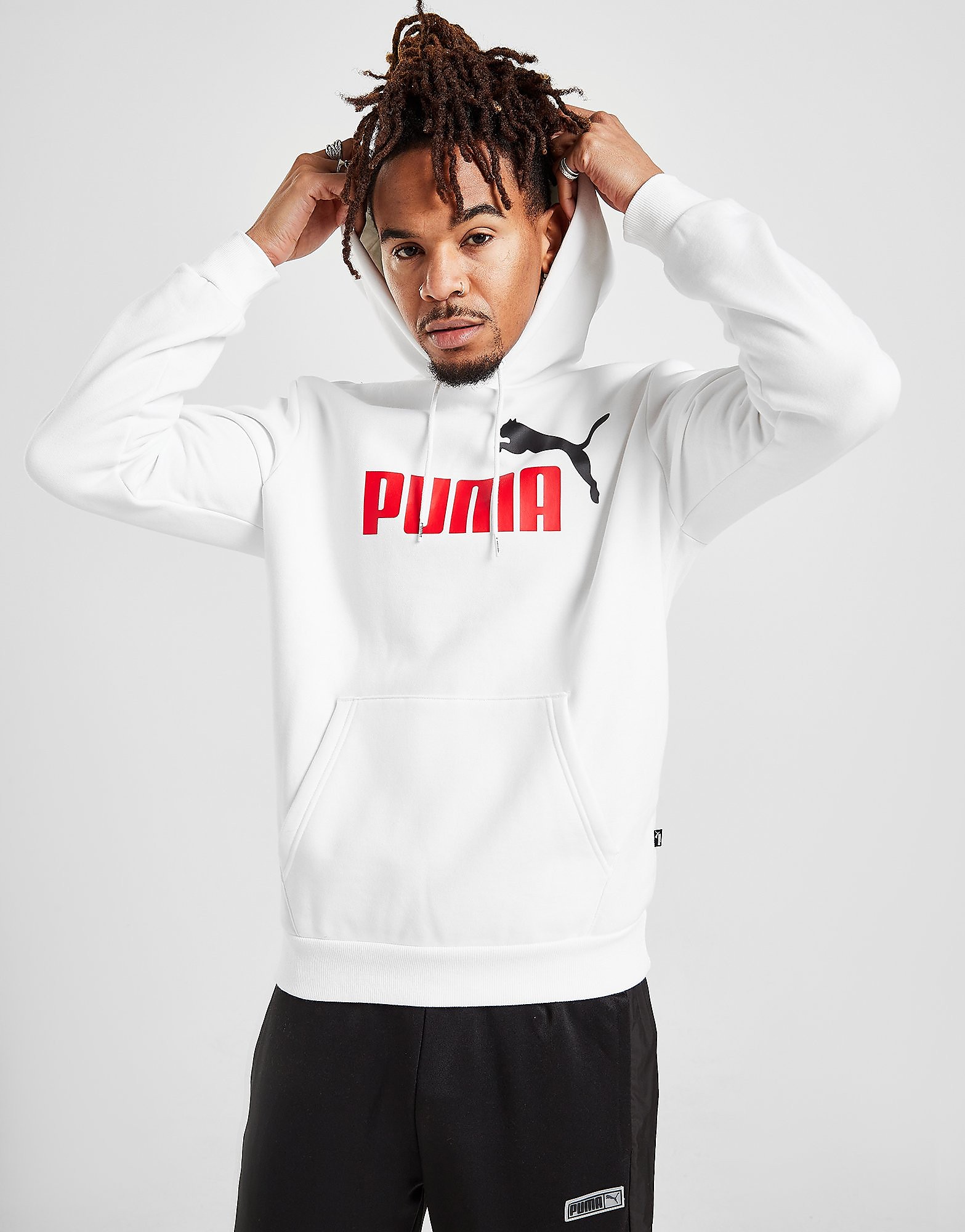 

Puma Core Large Logo Hoodie - White - Mens, White